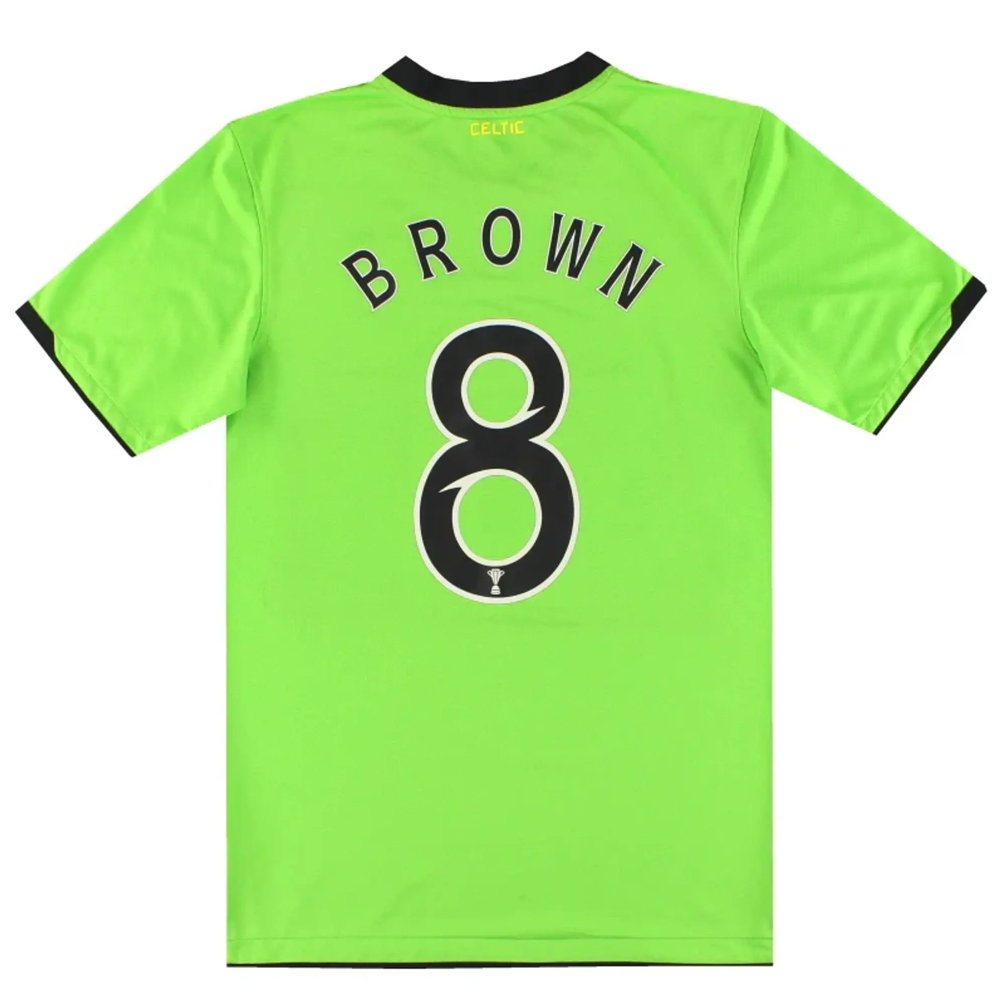 2010-11 Celtic Nike Away Shirt Brown #8 S - Celtic / Excellent / Small