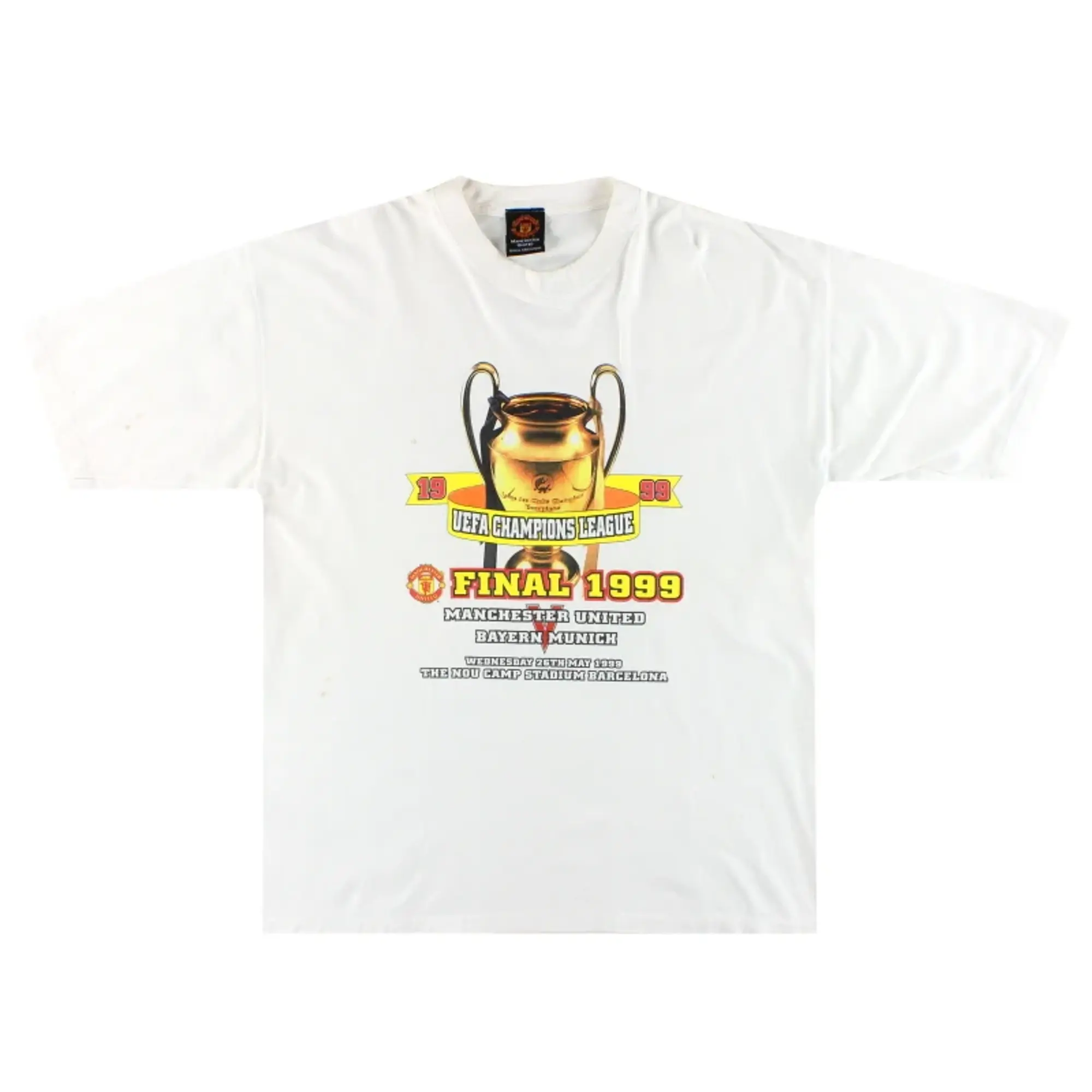 1999 Manchester United Champions League Graphic Tee XL - Manchester United / Very good / XL