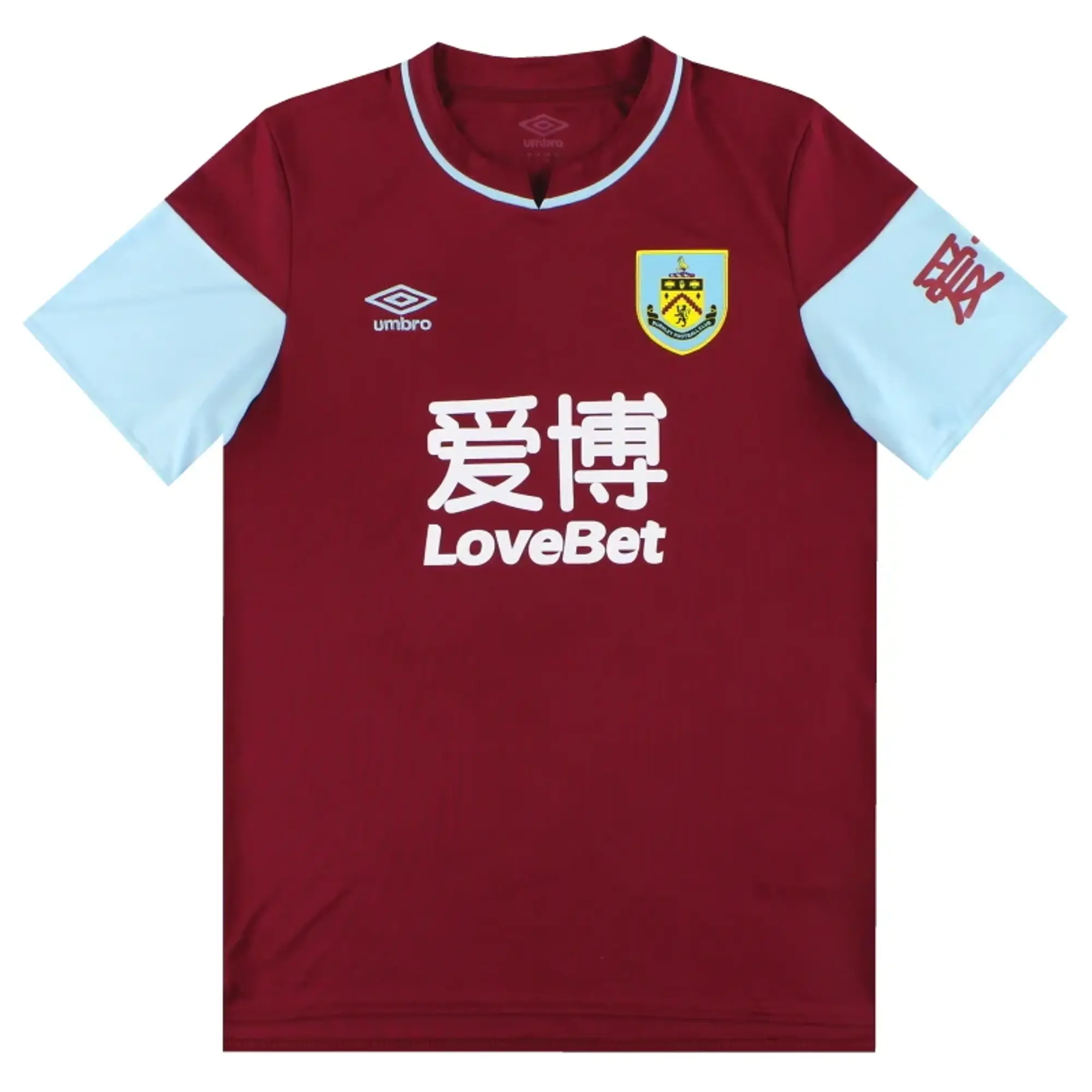 2020-21 Burnley Umbro Home Shirt L - Burnley / Excellent / Large