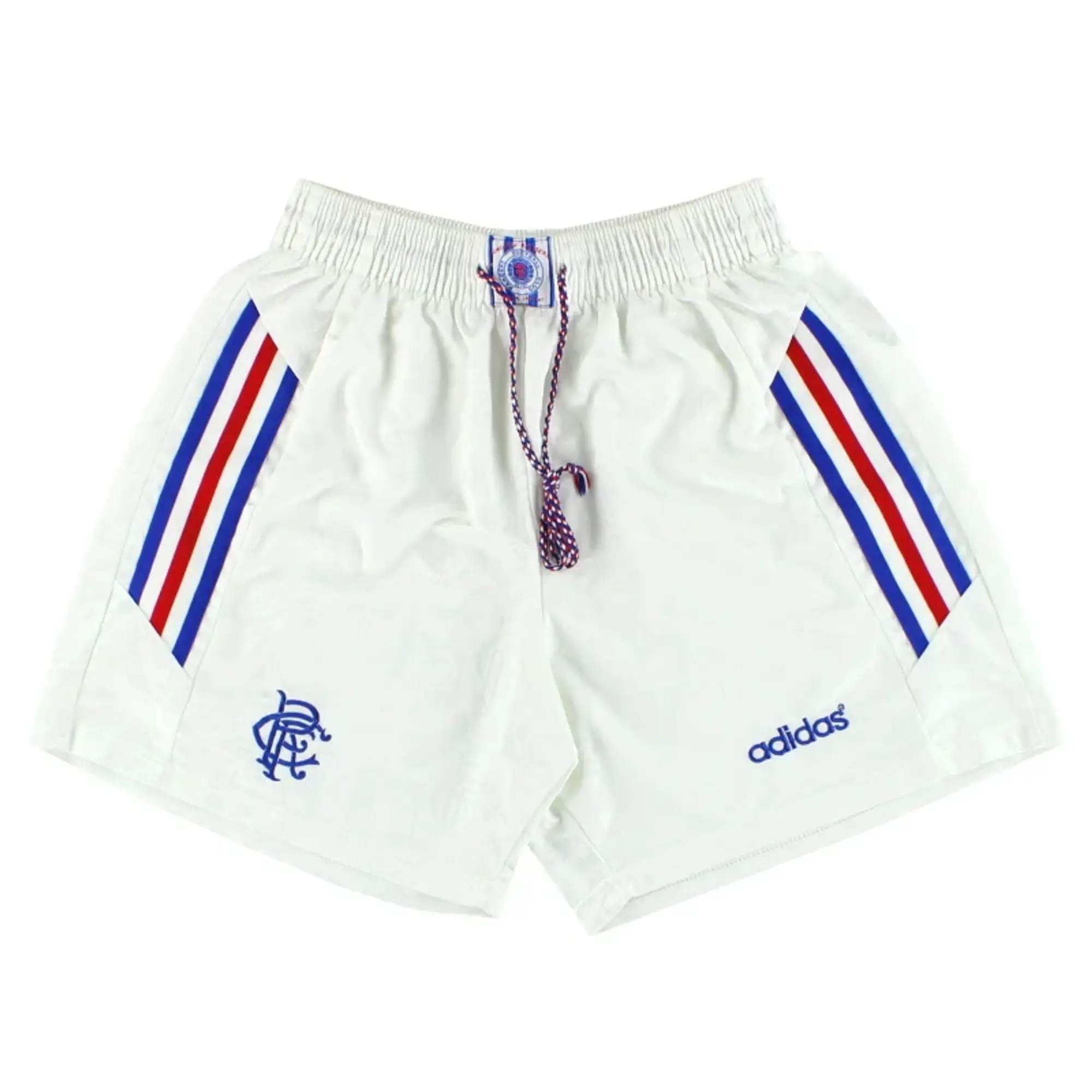 1996-97 Rangers adidas Home Shorts L - Rangers / Excellent / Large
