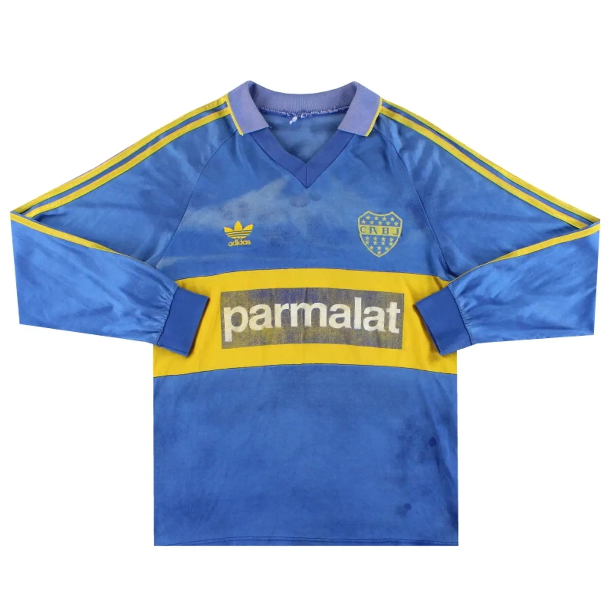 1992-93 Boca Juniors adidas Home Shirt L/S L - Central and South American Clubs / Fair / Large