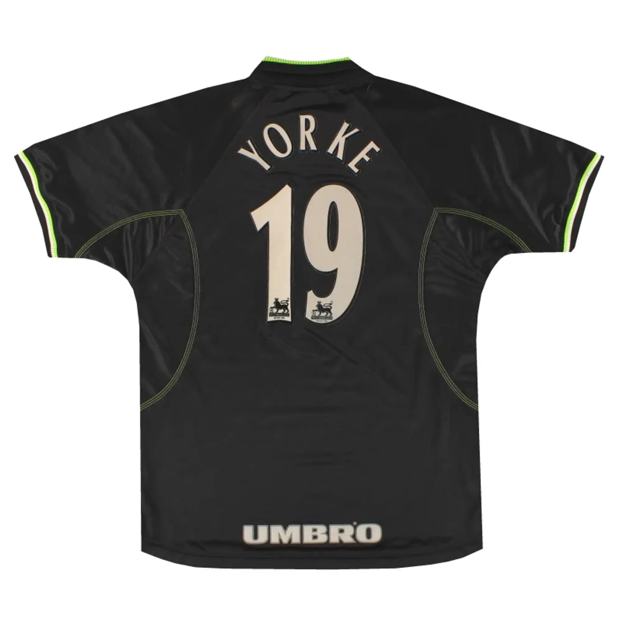 1998-99 Manchester United Umbro Third Shirt Yorke #19 L - Manchester United / Excellent / Large