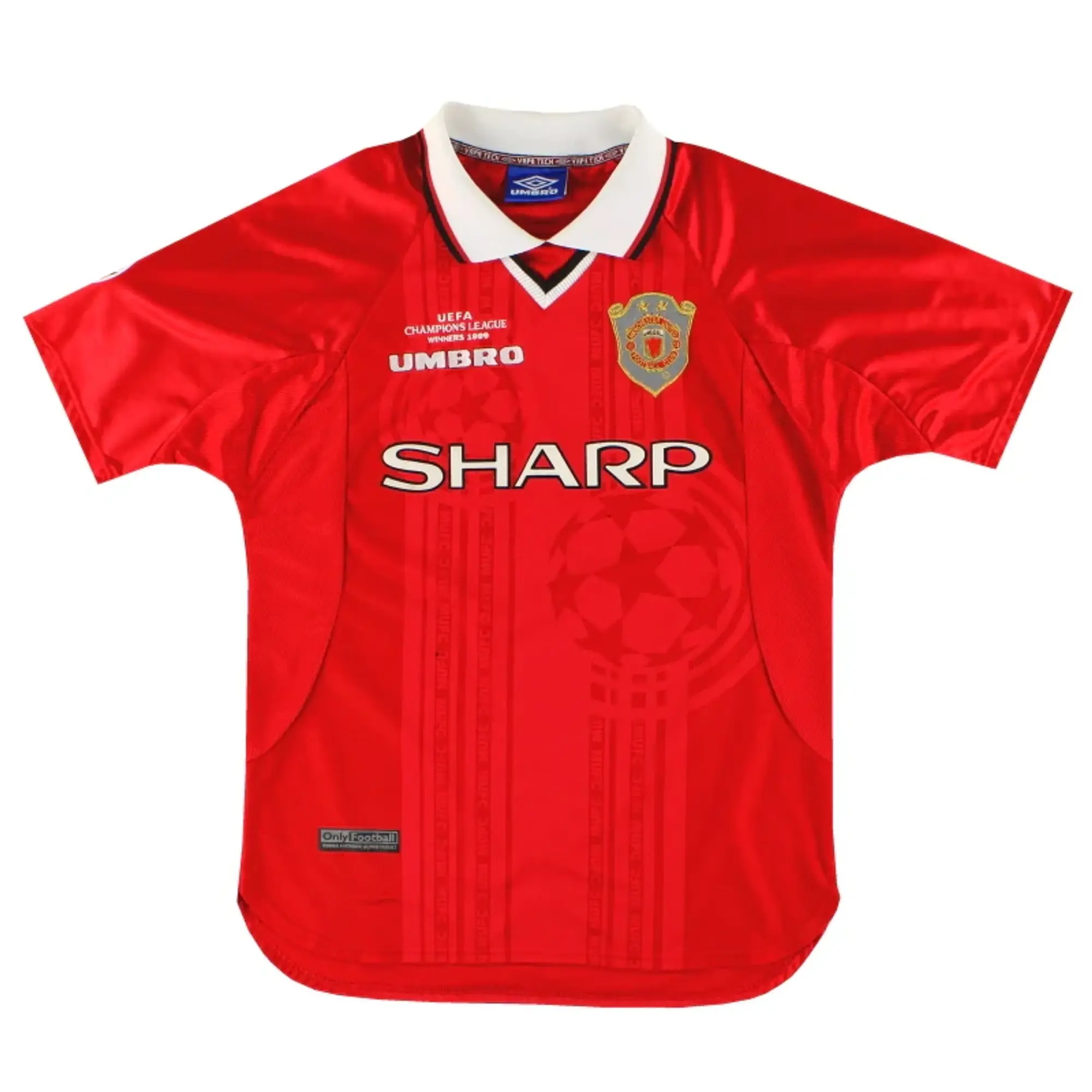 1999-00 Manchester United Umbro 'CL Winners' Shirt M - Manchester United / Very good / Medium
