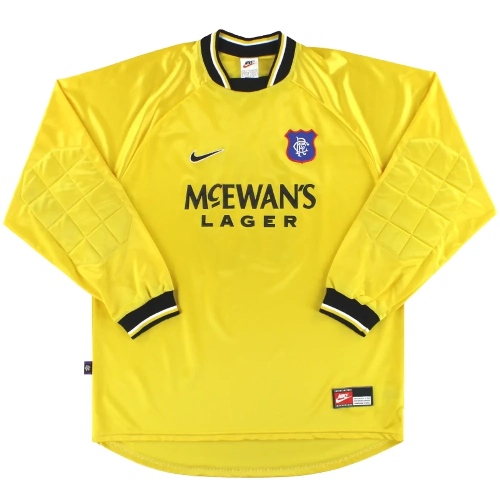 1997-99 Rangers Nike Goalkeeper Shirt L - Rangers / Excellent / Large