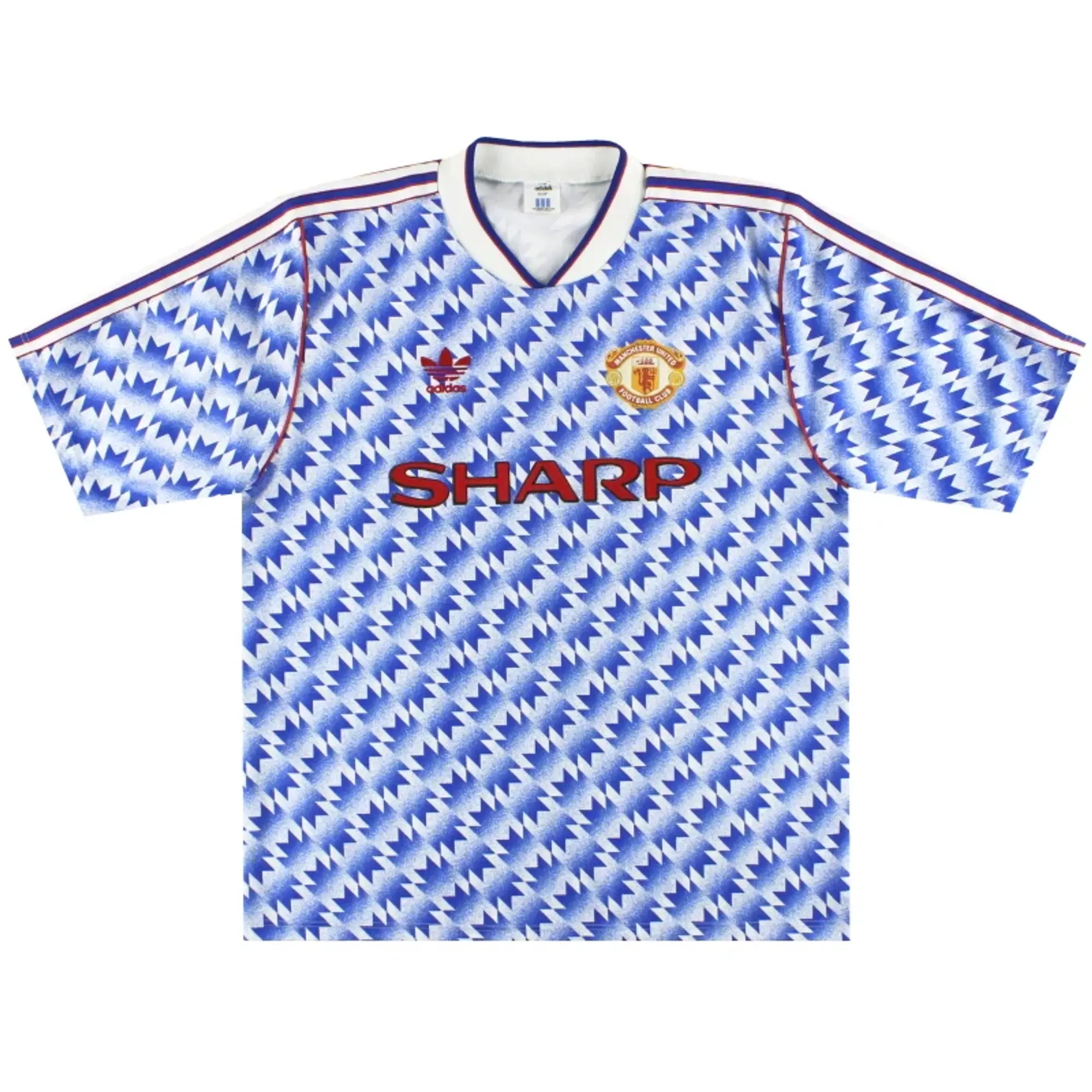 1990-92 Manchester United adidas Away Shirt *Mint* M - Manchester United / Mint / Medium