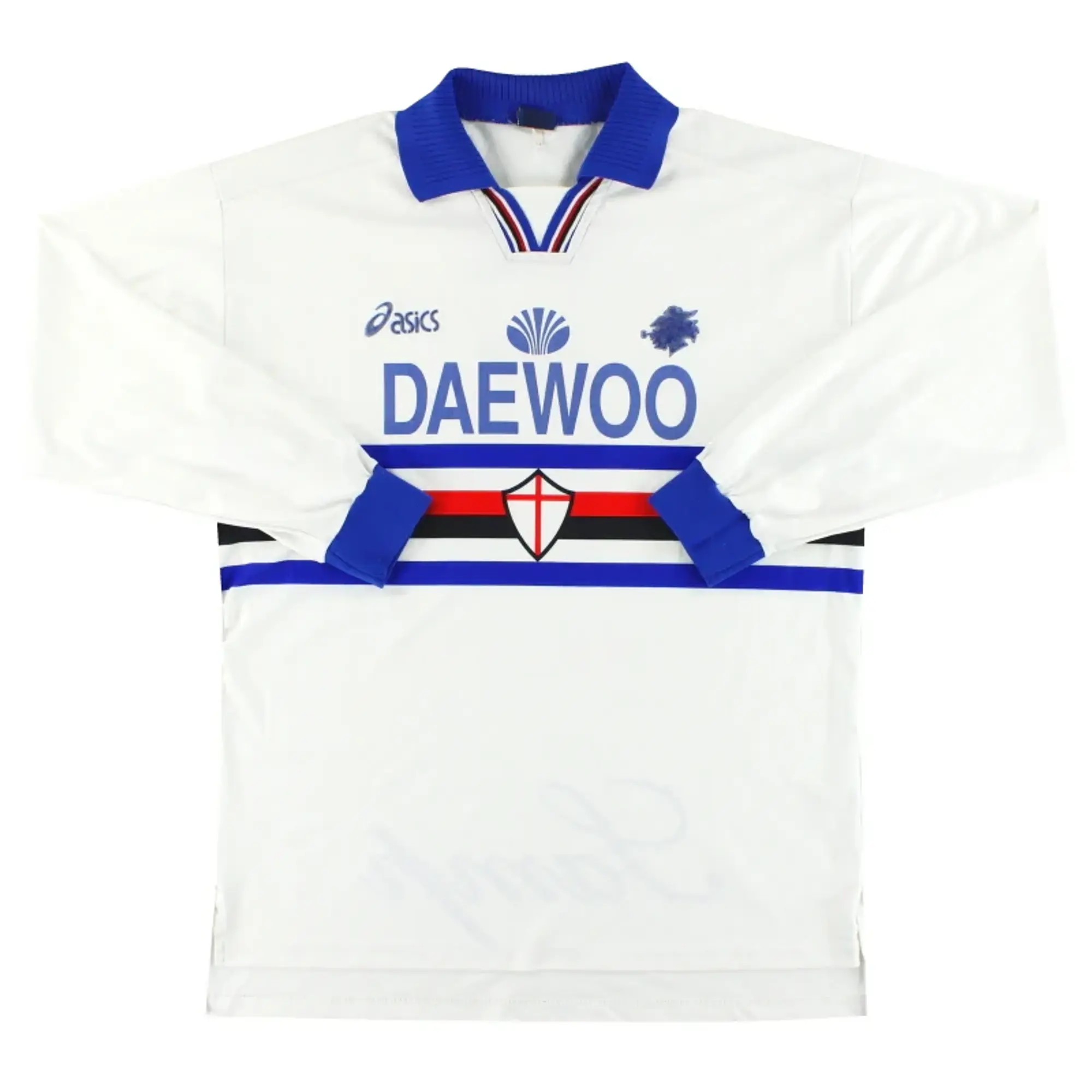 1997-98 Sampdoria Asics Away Shirt #6 L/S XL - Sampdoria / Excellent / XL