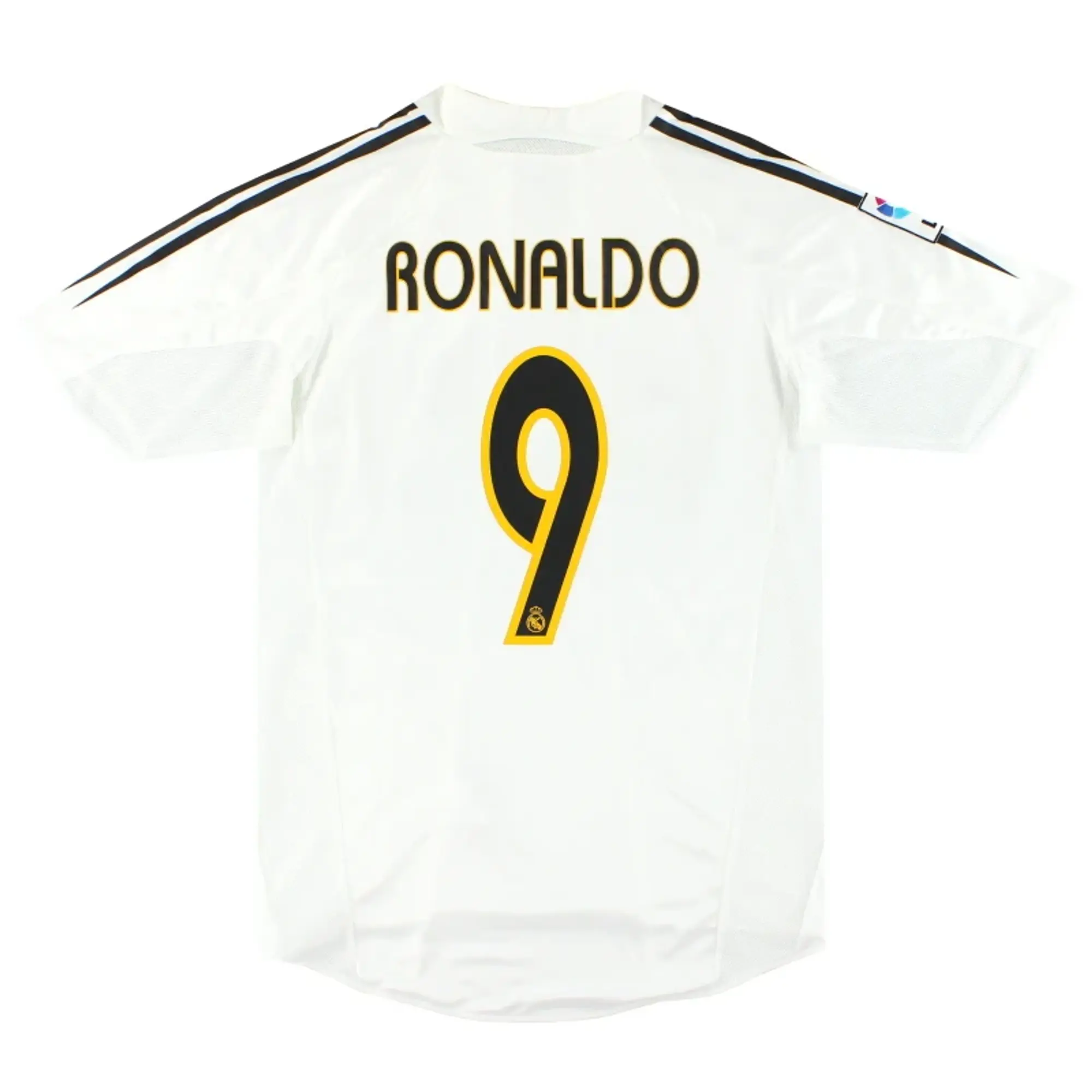 2003-04 Real Madrid adidas Player Issue Home Shirt Ronaldo #9 M - Real Madrid / Excellent / Medium