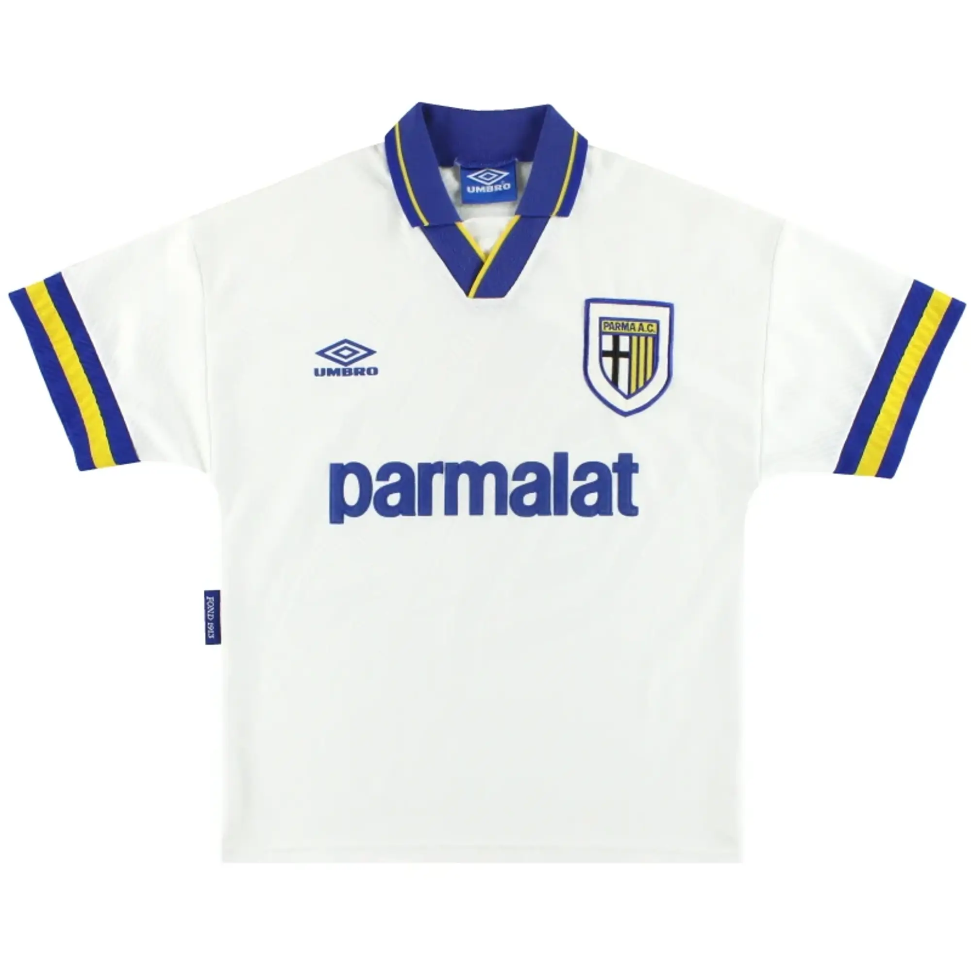 1993-95 Parma Umbro Home Shirt L - Parma / Excellent / Large