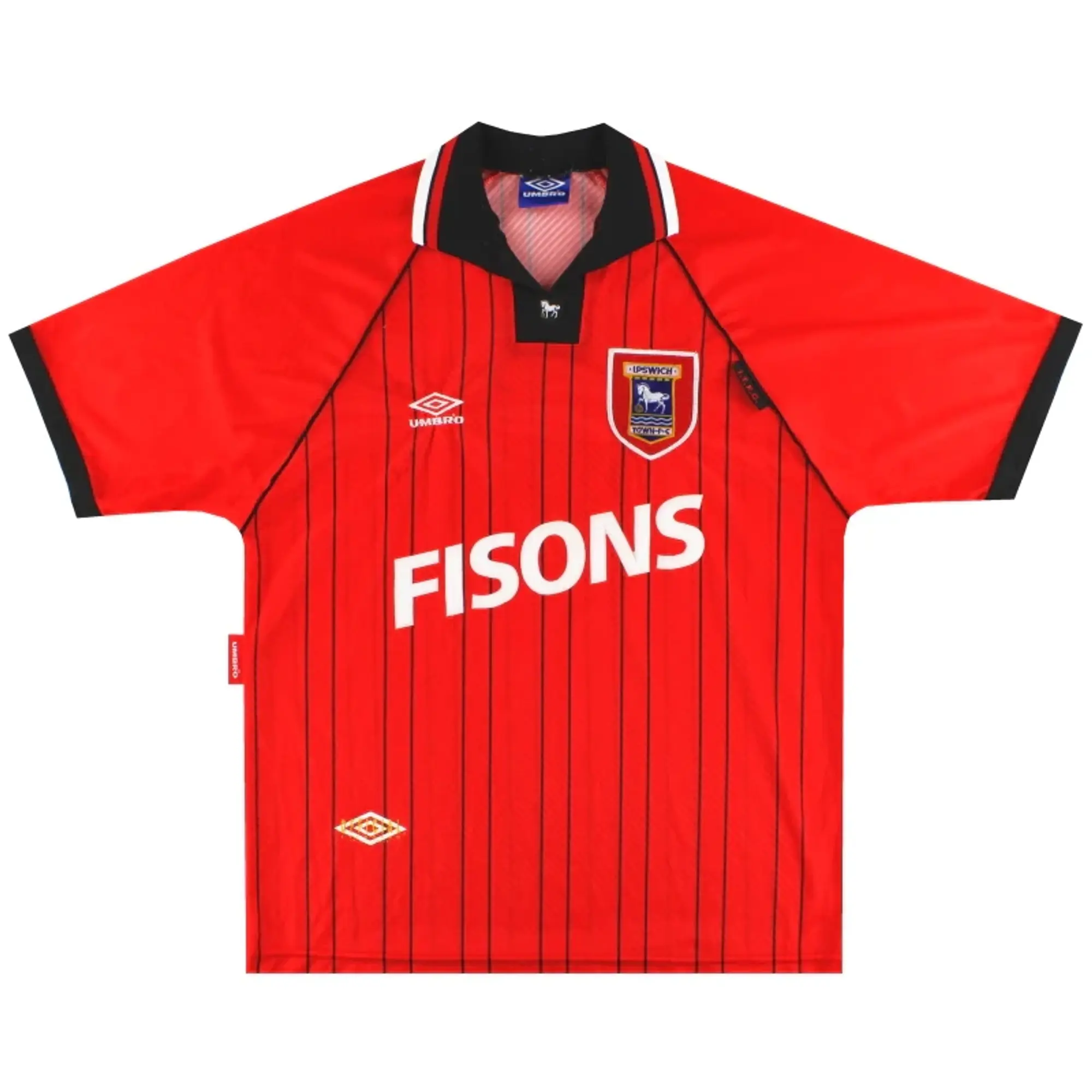 1993-95 Ipswich Umbro Away Shirt XL - Ipswich / Excellent / XL