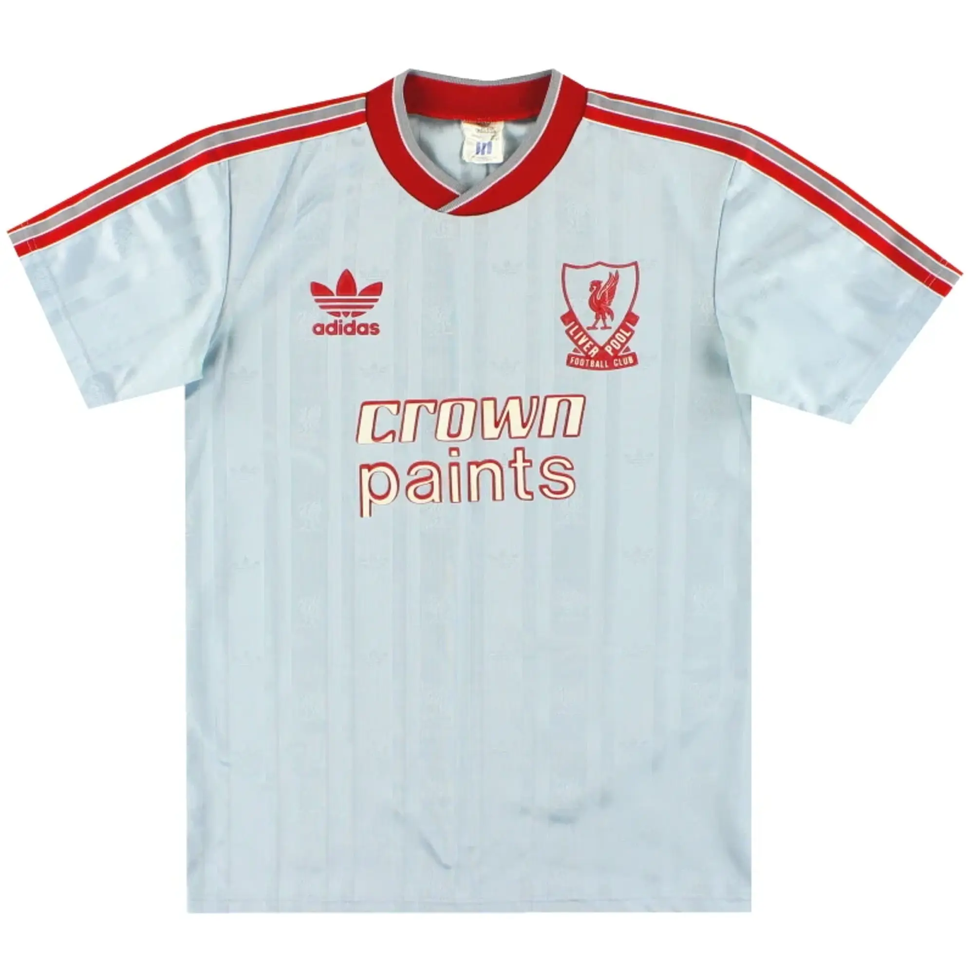 1987-88 Liverpool adidas Away Shirt L.Boys - Liverpool / Very Good / Large Boys