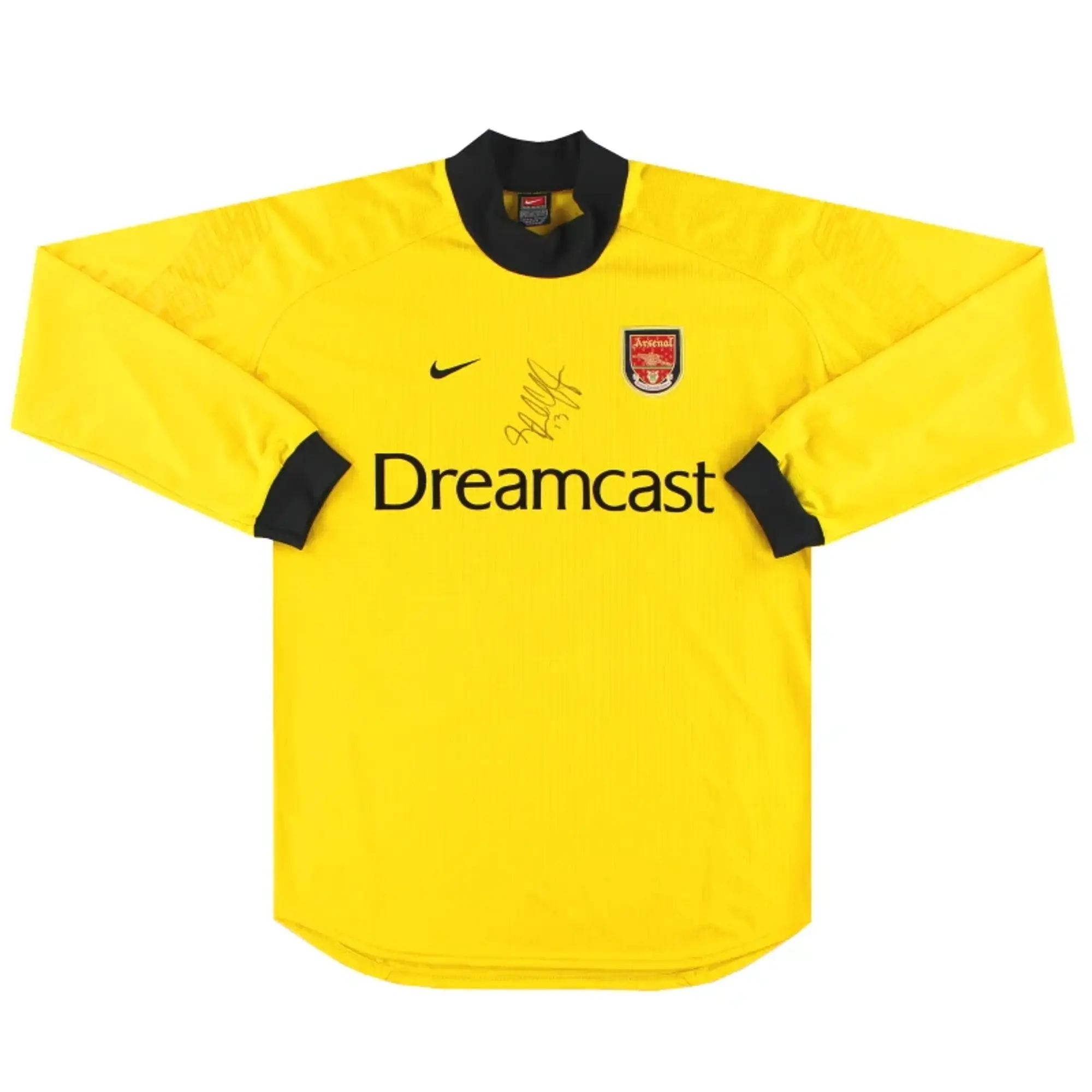 2000-01 Arsenal Nike 'Signed' Goalkeeper Shirt *Mint* L - Arsenal / Mint / Large