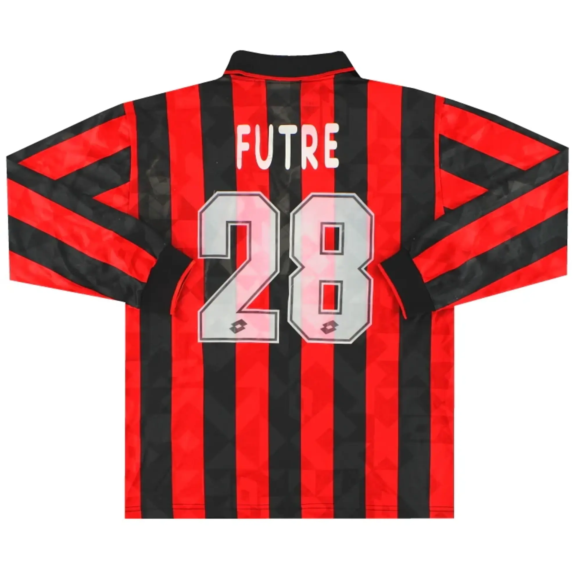 1994-95 AC Milan Lotto Home Shirt Futre #28 L/S XL - AC Milan / Excellent / XL