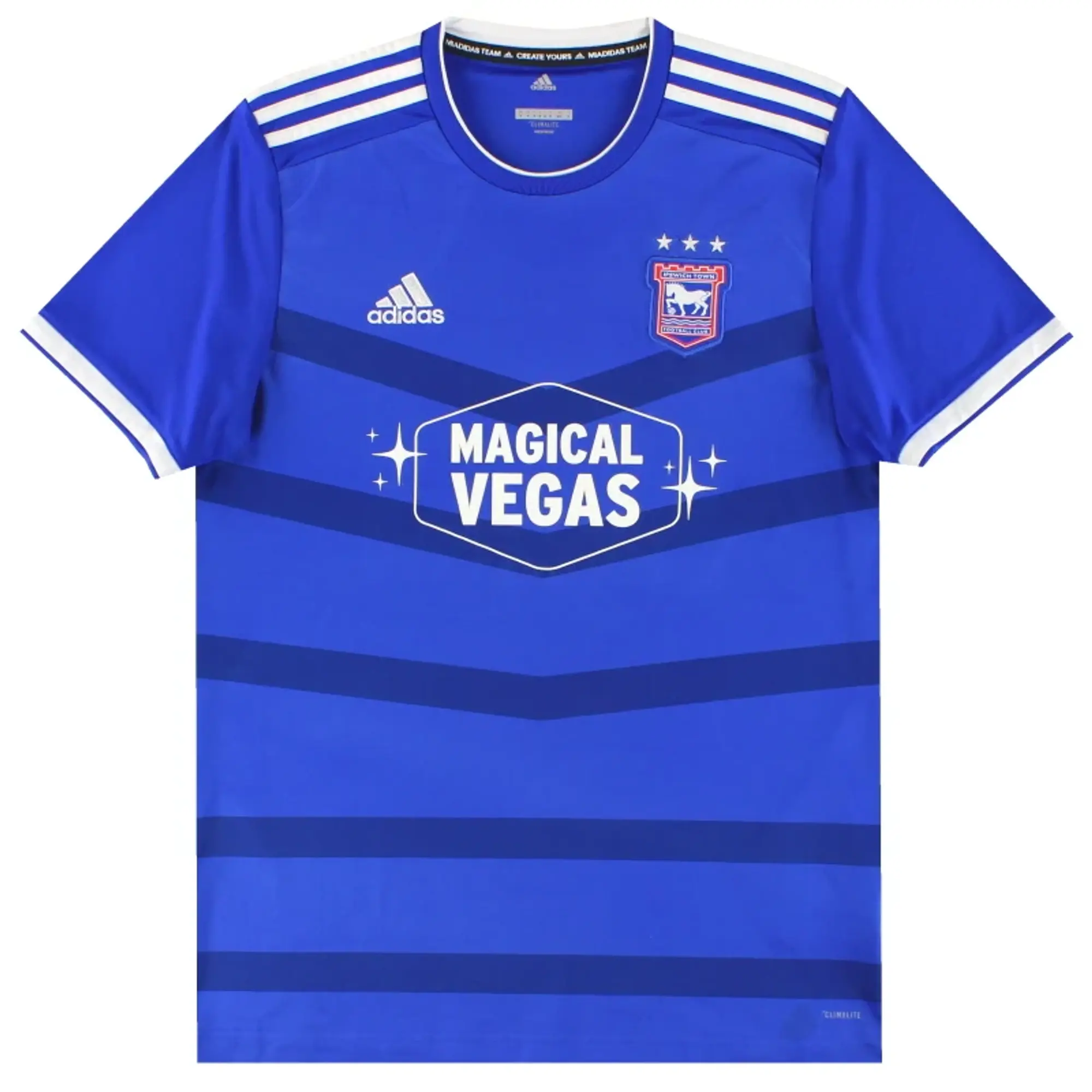 2019-20 Ipswich adidas Home Shirt L - Ipswich / Excellent / Large