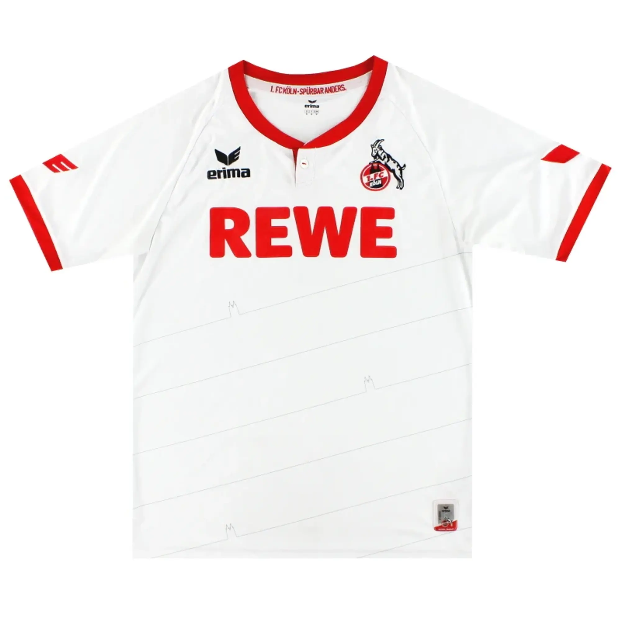 2015-16 FC Koln Erima Home Shirt M - Other German Clubs / Excellent / Medium
