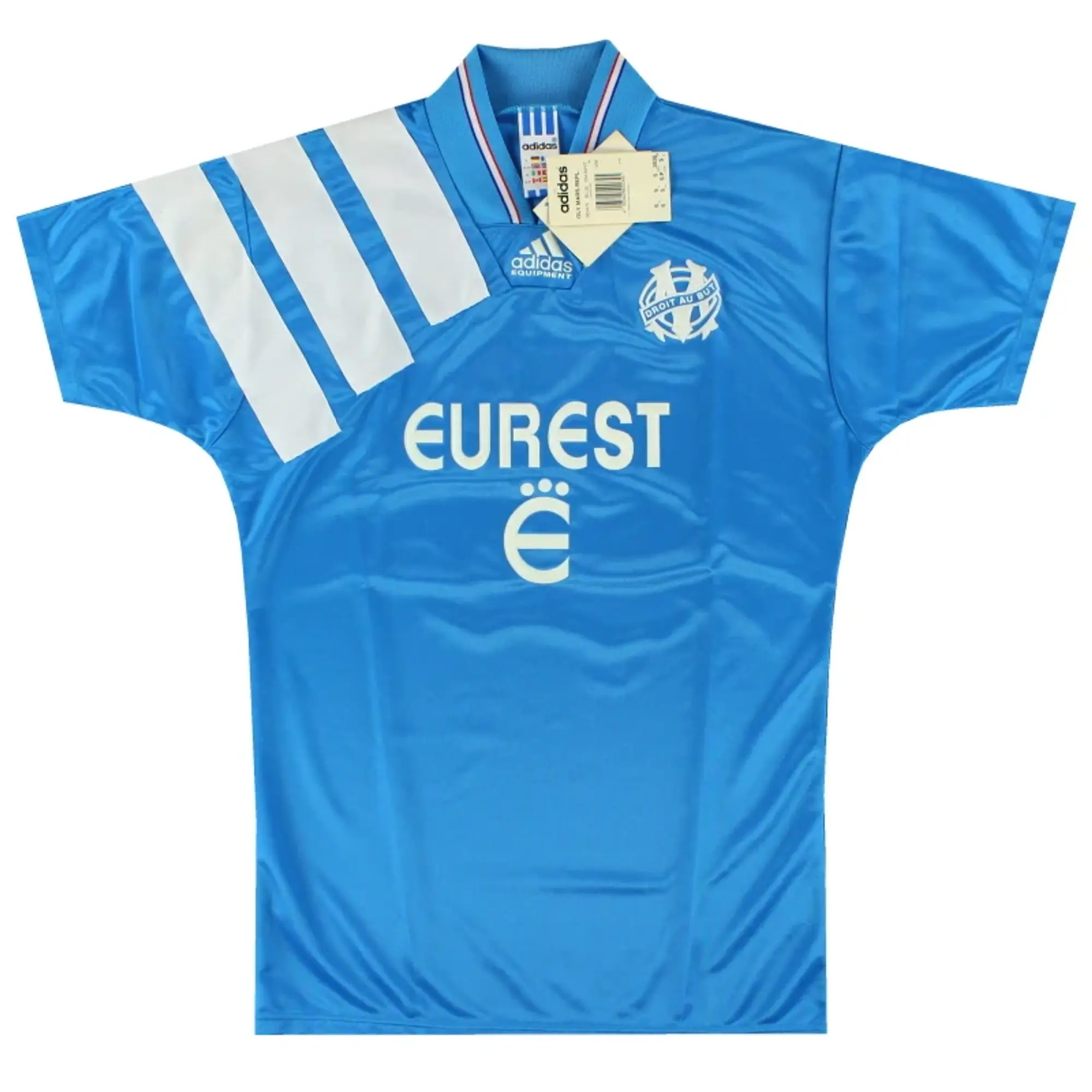1992-93 Olympique Marseille adidas Away Shirt *w/tags* S - Olympique Marseille / w/tags / Small