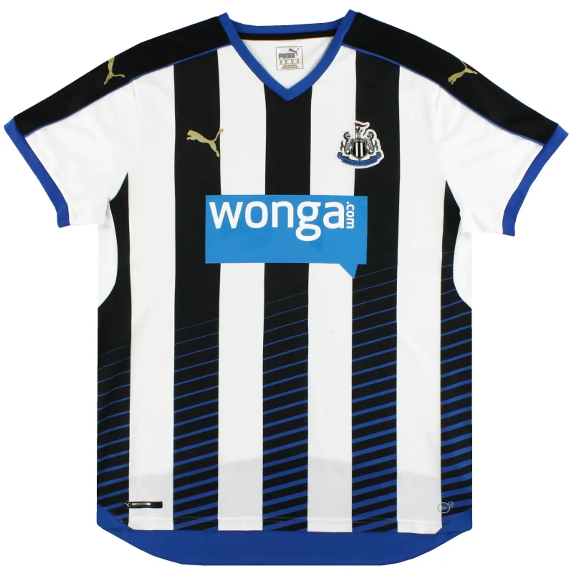 2015-16 Newcastle Puma Home Shirt M - Newcastle United / Excellent / Medium