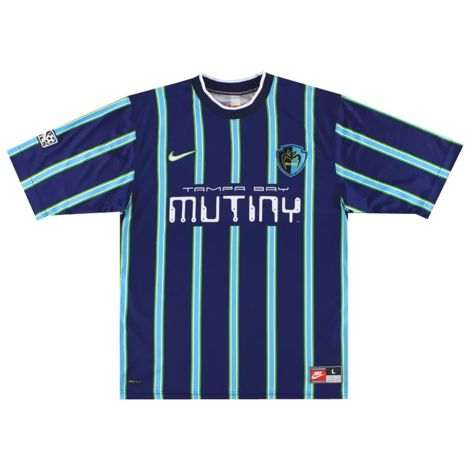1998-99 Tampa Bay Mutiny Nike Home Shirt *Mint* L - USA Soccer Clubs / Mint / Large