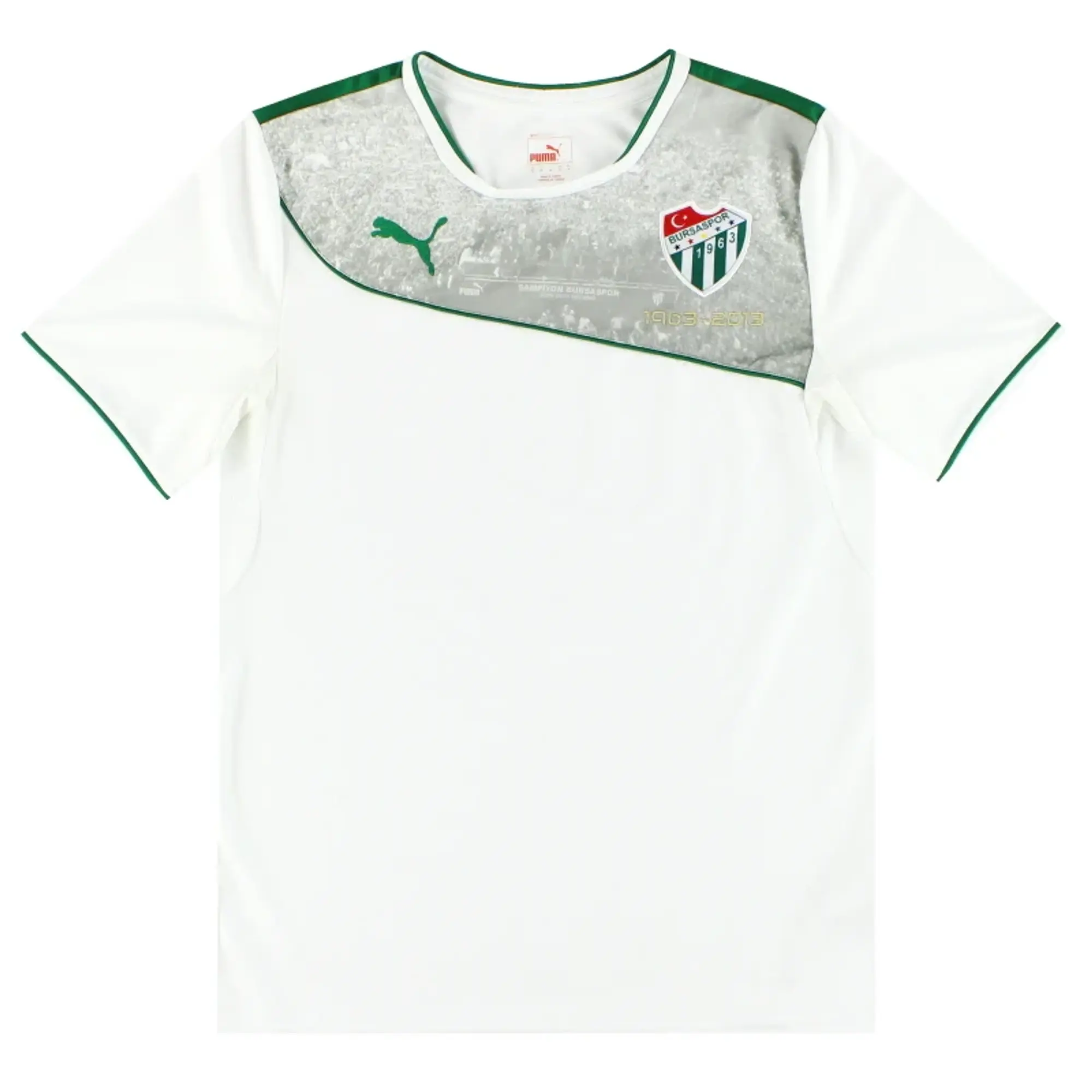 2013-14 Bursaspor Puma '50 Year Anniversary' Fourth Shirt M - Other Turkish Clubs / Excelelnt / Medium