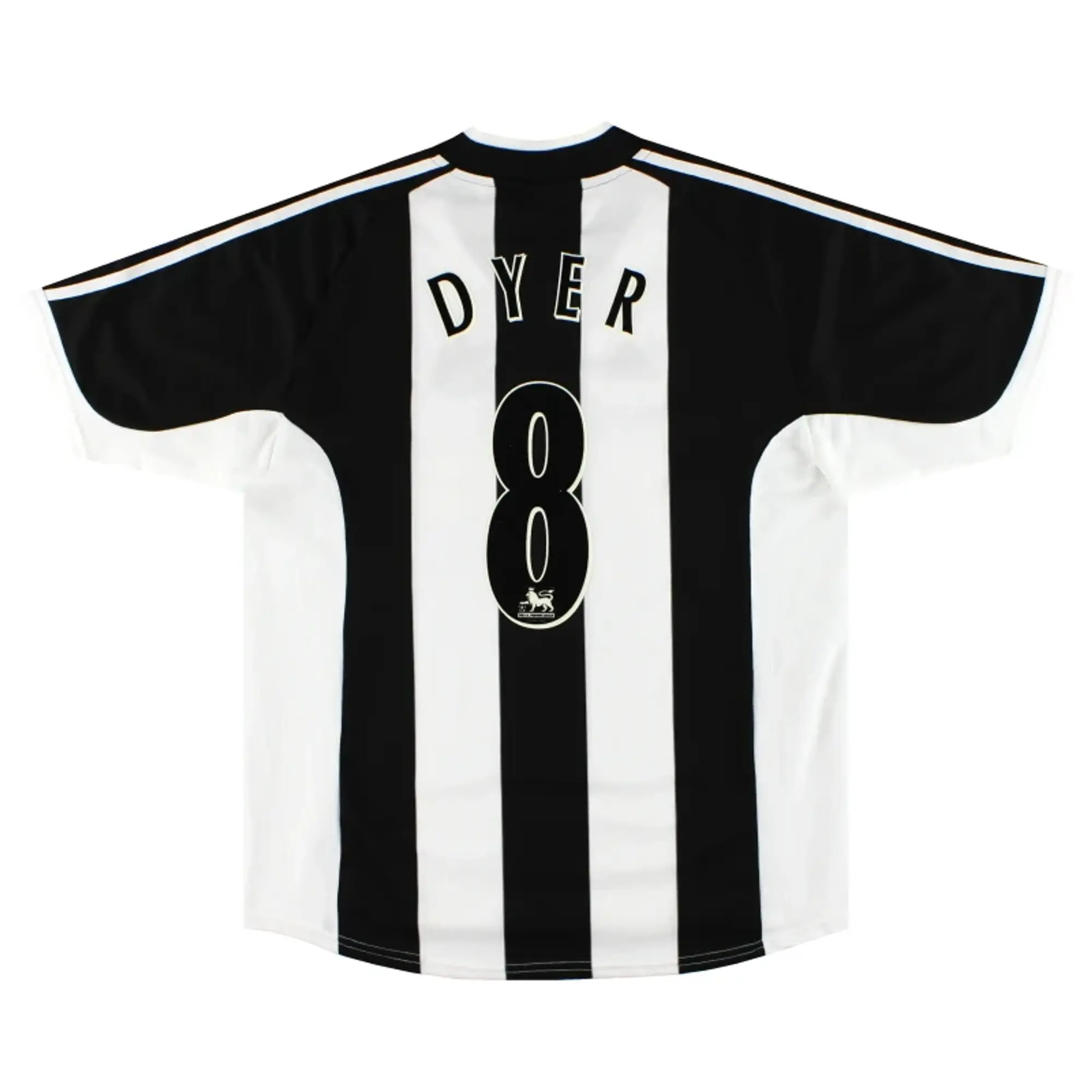 2001-03 Newcastle adidas Home Shirt Dyer #8 *As New* L - Newcastle United / As New / Large