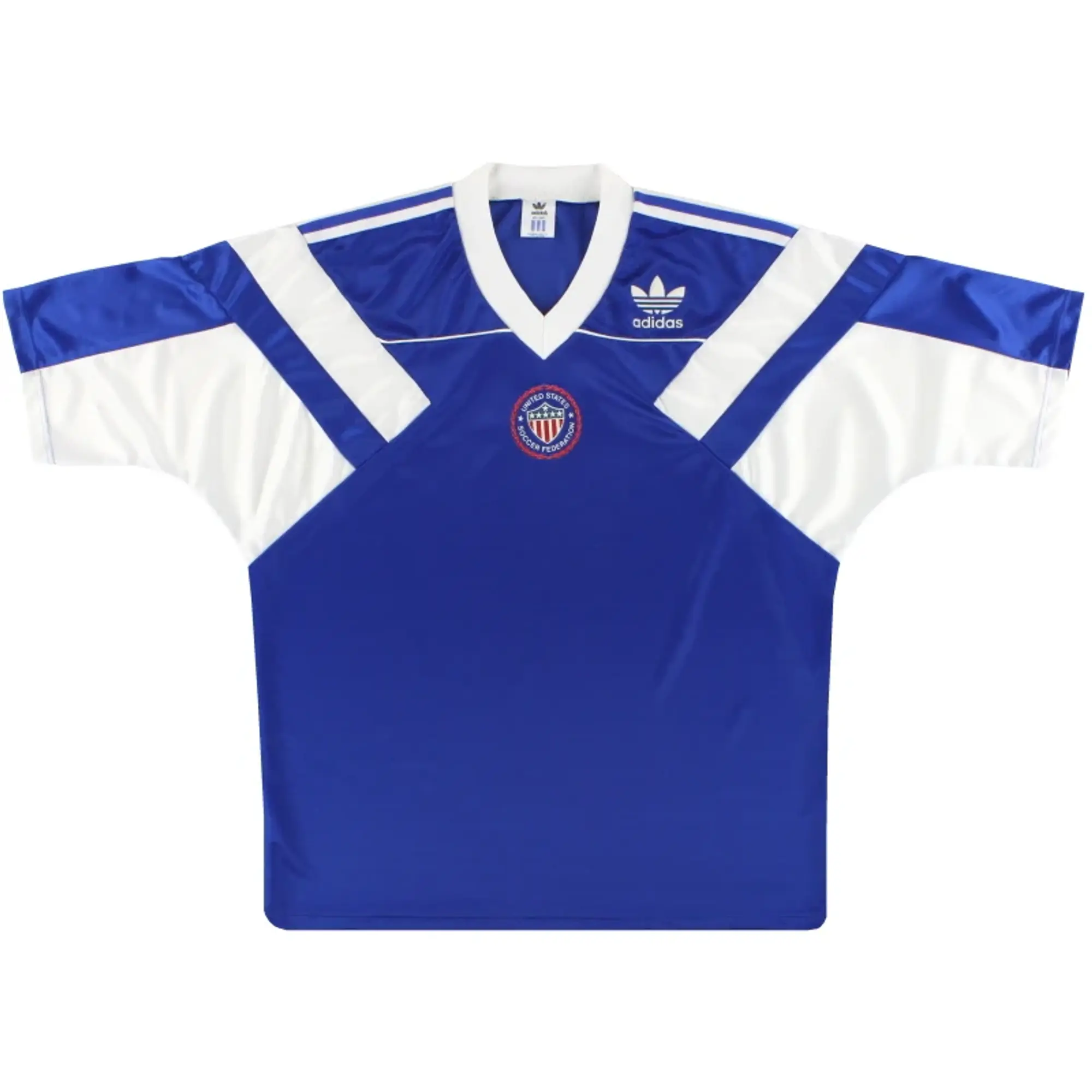 1990-92 USA adidas Away Shirt L - USA / Excellent / Large