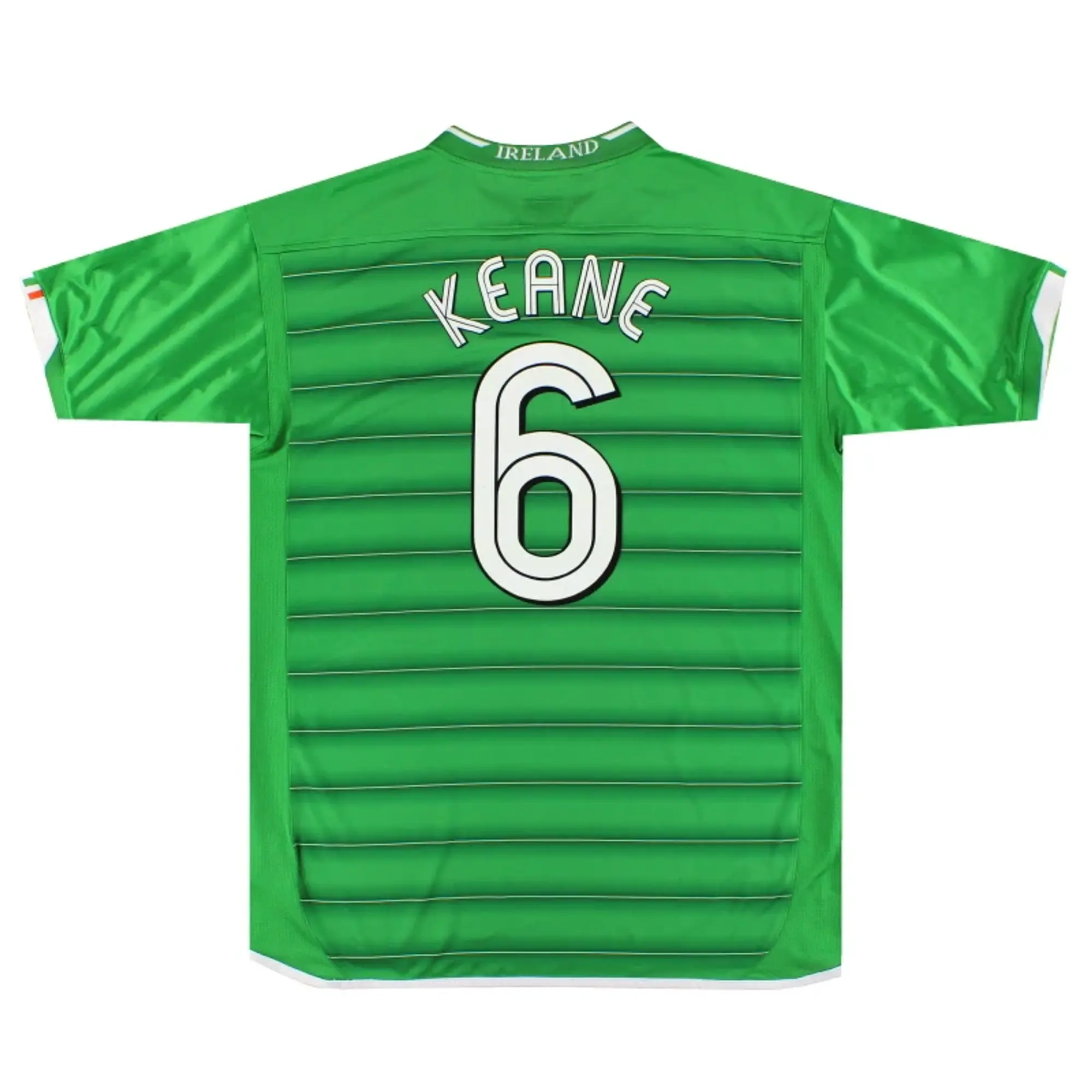 2003-04 Ireland Umbro Home Shirt Keane #6 *As New* XL - Ireland / As New / XL