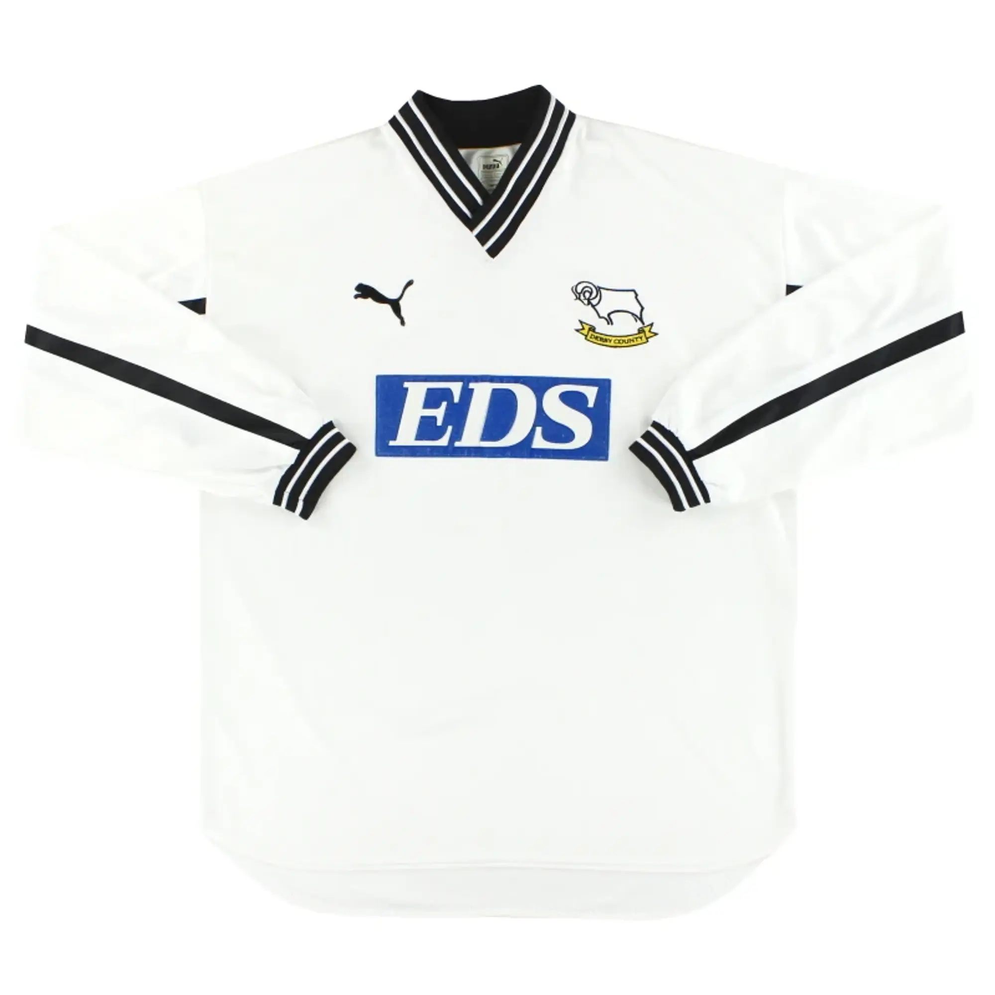 1999-01 Derby County Puma Home Shirt L/S L - Derby County / Excellent / Large