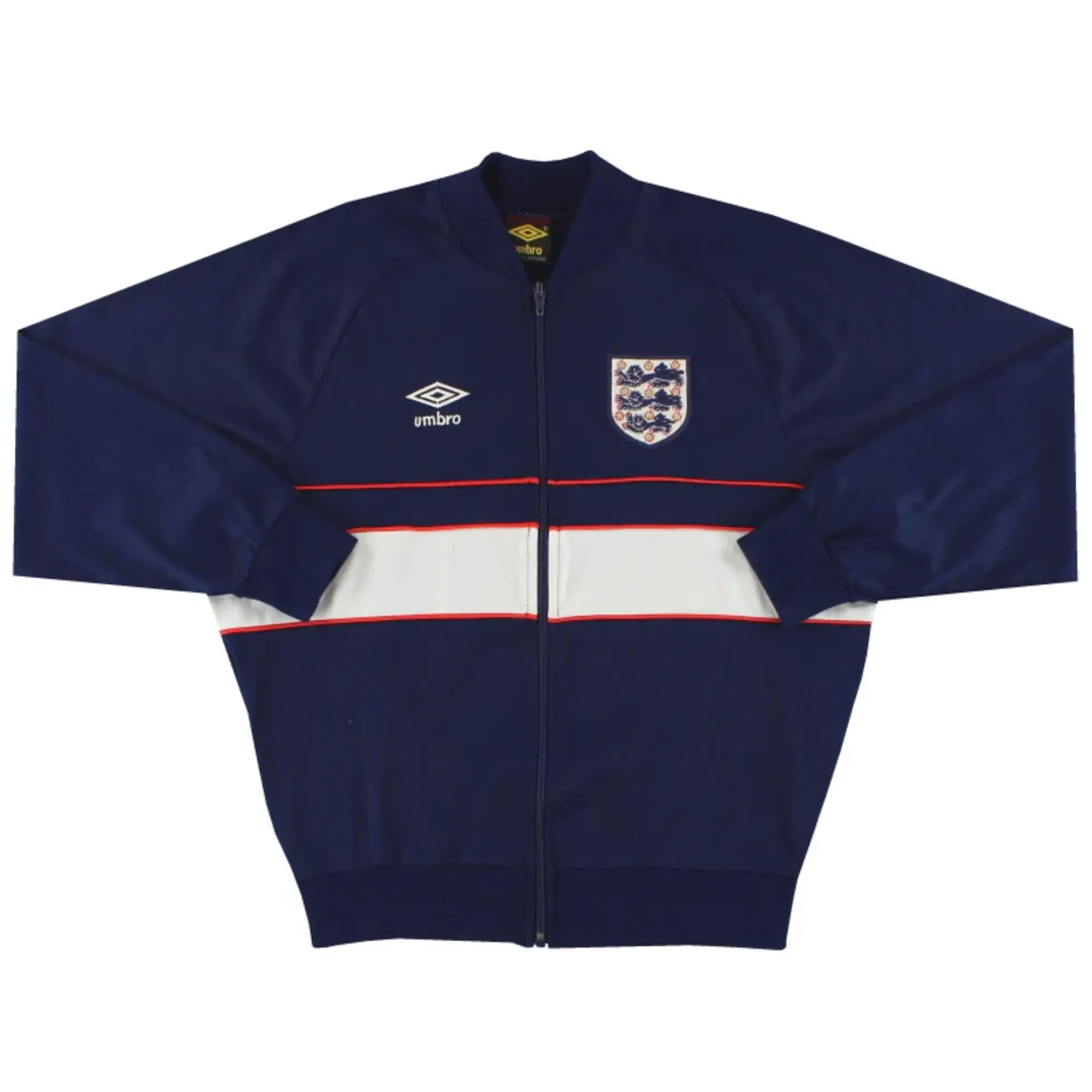 1984-87 England Umbro Track Jacket S - England / Excelelnt / Small