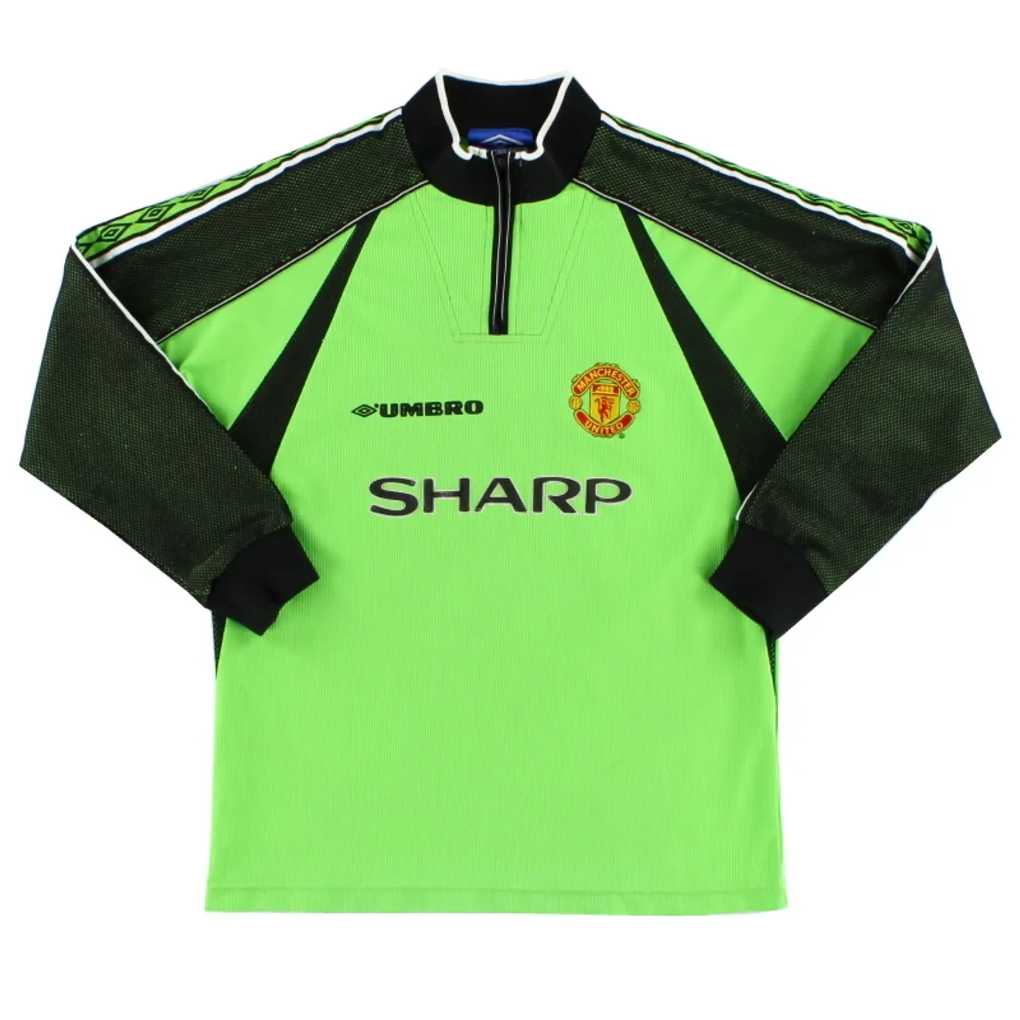 1998-99 Manchester United Umbro Goalkeeper Shirt Y - Manchester United / Very good / Youth