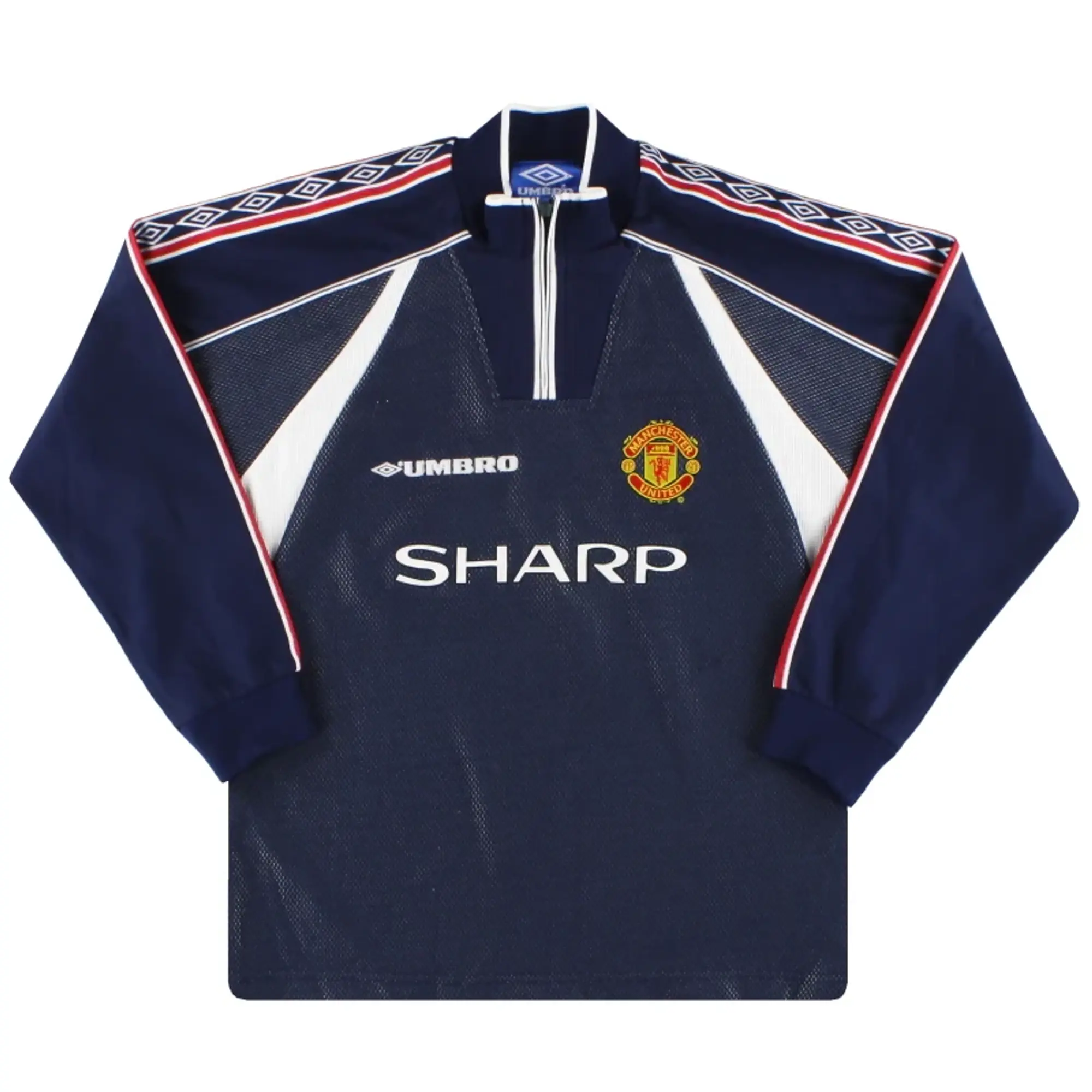 1998-99 Manchester United Umbro Goalkeeper Shirt Y - Manchester United / Excellent / Youth