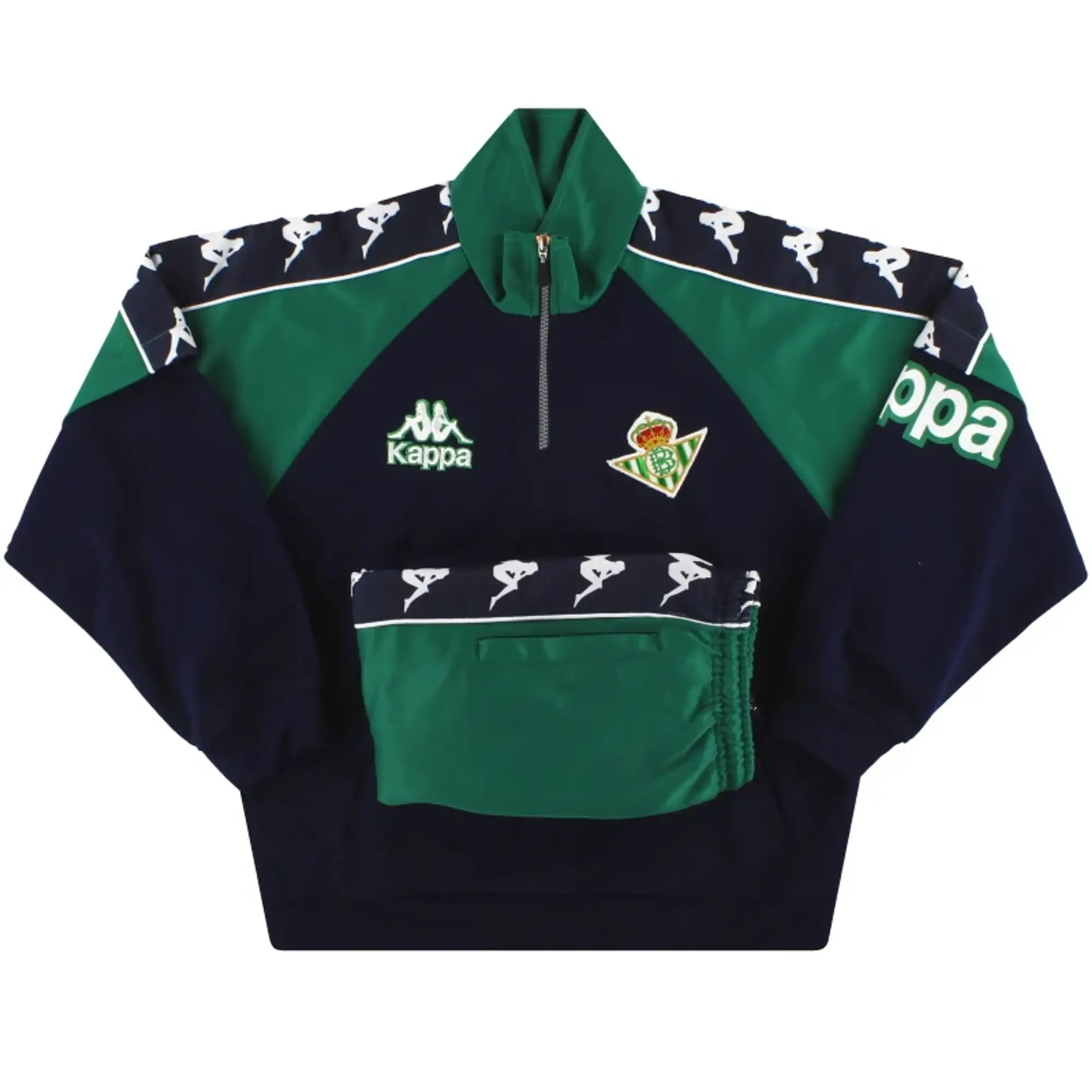 1995-97 Real Betis Kappa Tracksuit S - Real Betis / Very Good / Small