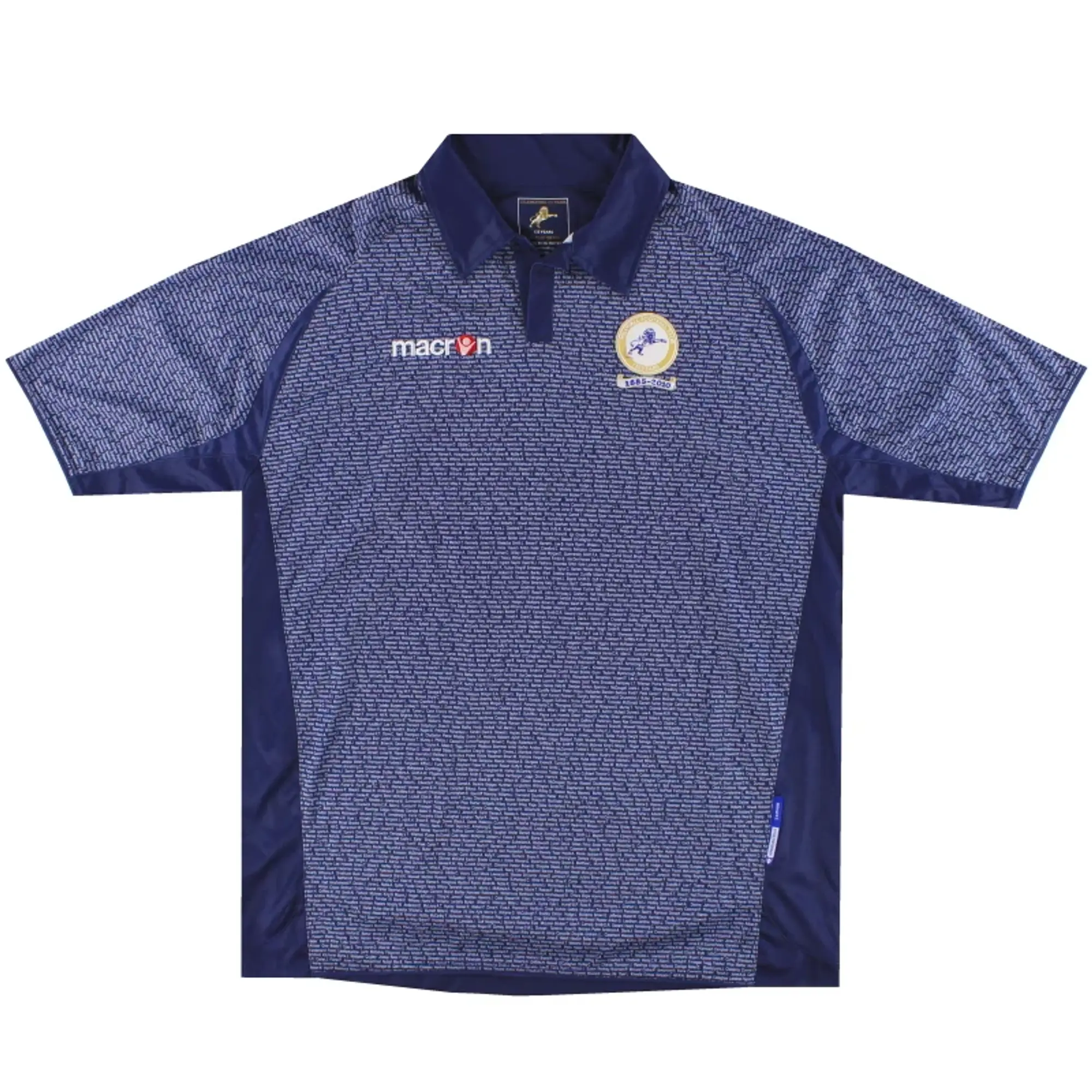 2010-11 Millwall Macron '125 Year' Anniversary Shirt XXL - Millwall / Excellent / XXL