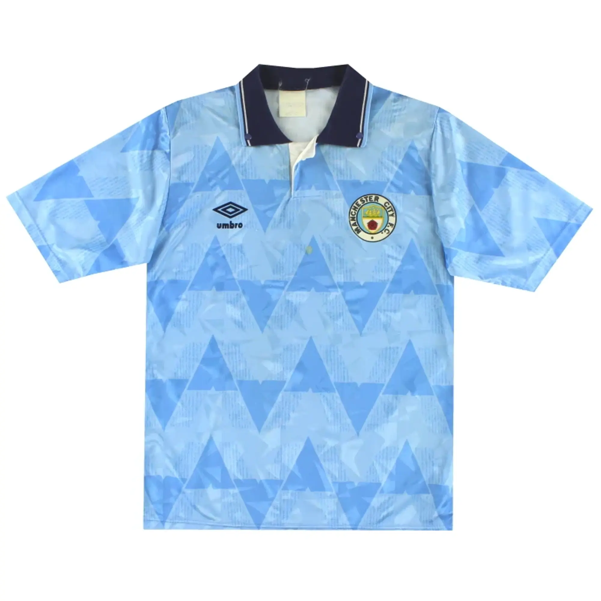 1989-91 Manchester City Umbro Home Shirt M - Manchester City / Very good / Medium