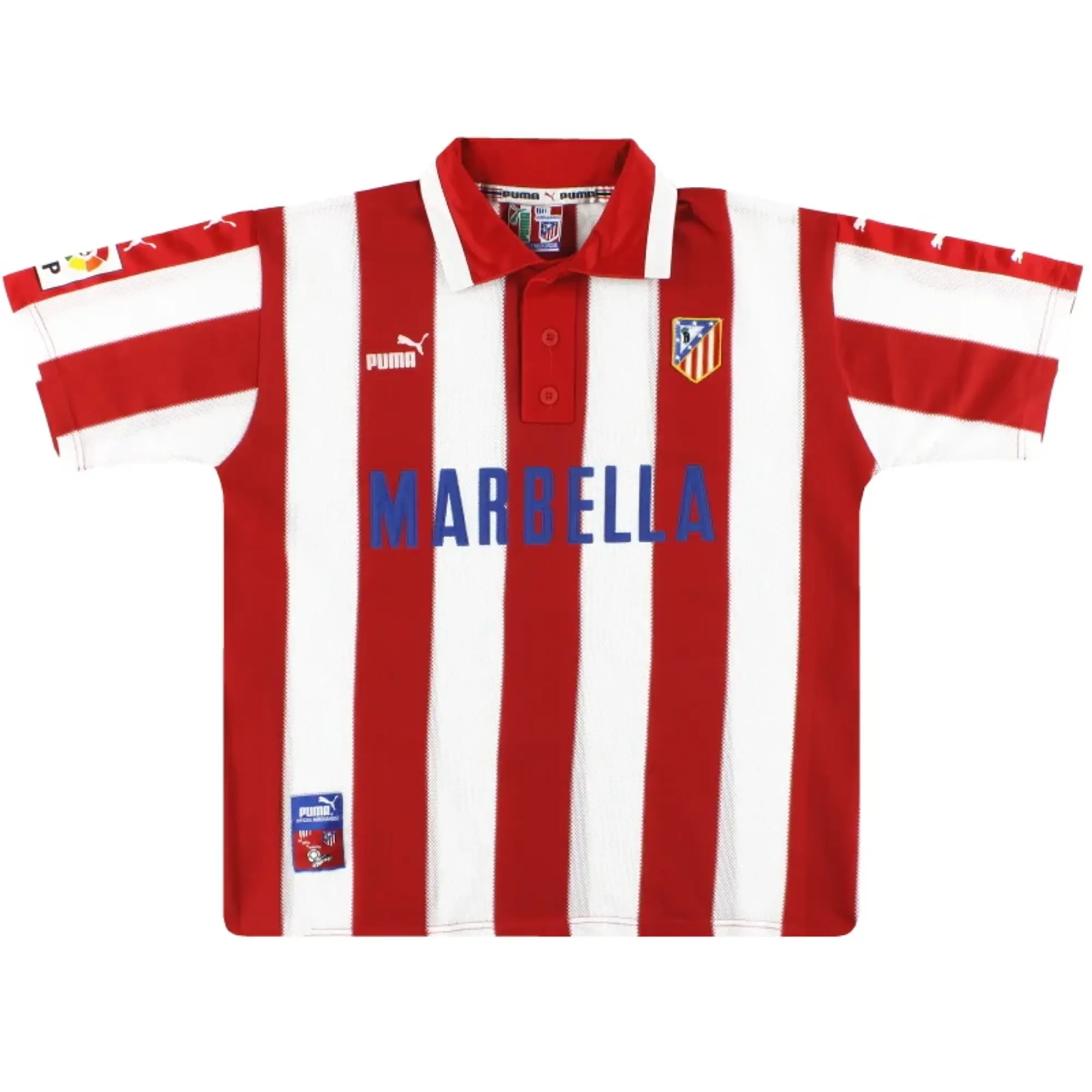 1997-98 Atletico Madrid Puma Home Shirt L - Atletico Madrid / Very good / Large