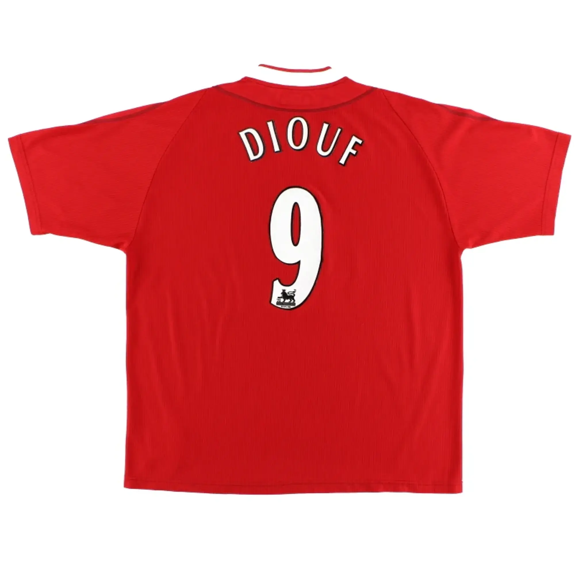 2002-04 Liverpool Reebok Home Shirt Diouf #9 M - Liverpool / Very good / Medium