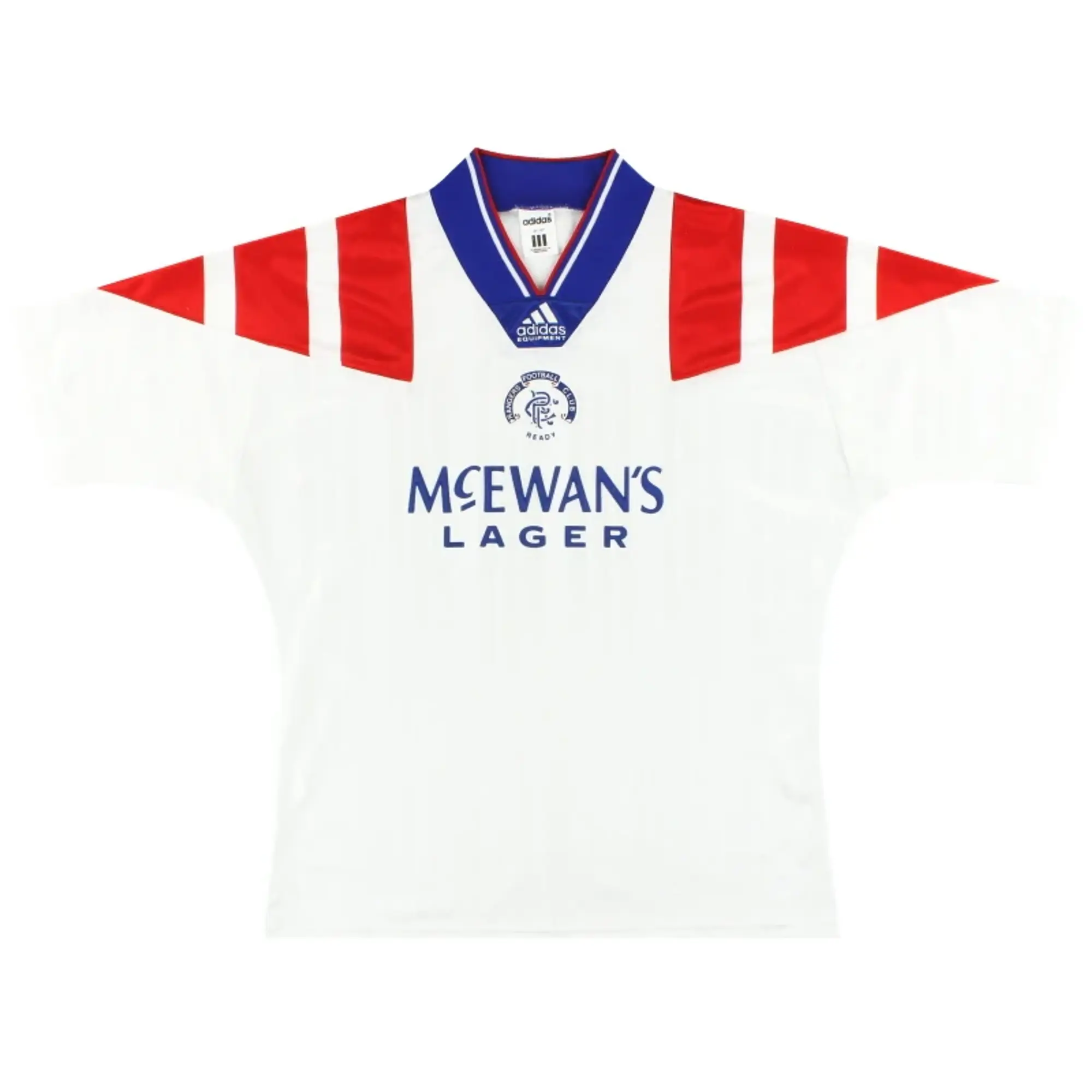 1992-94 Rangers adidas Away Shirt M/L - Rangers / Excellent / Medium/Large