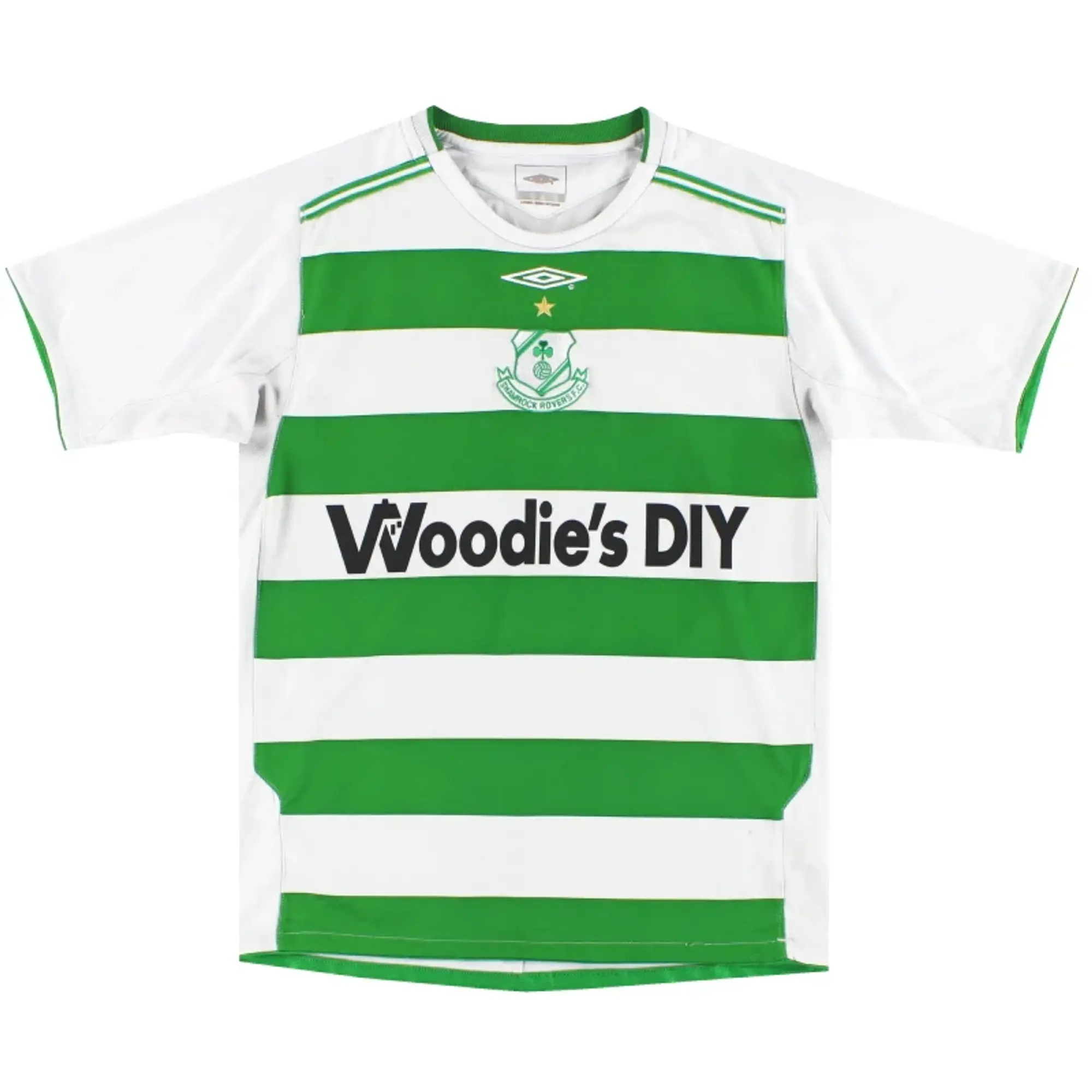 2005 Shamrock Rovers Umbro Home Shirt L.Boys - Irish Clubs / Good / Large Boys