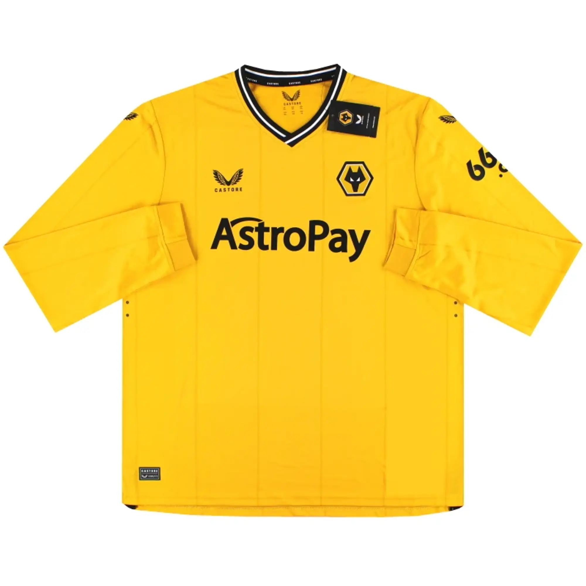 2023-24 Wolves Castore Pro Home Shirt L/S *w/tags* XXL - Wolves / w/tags / XXL