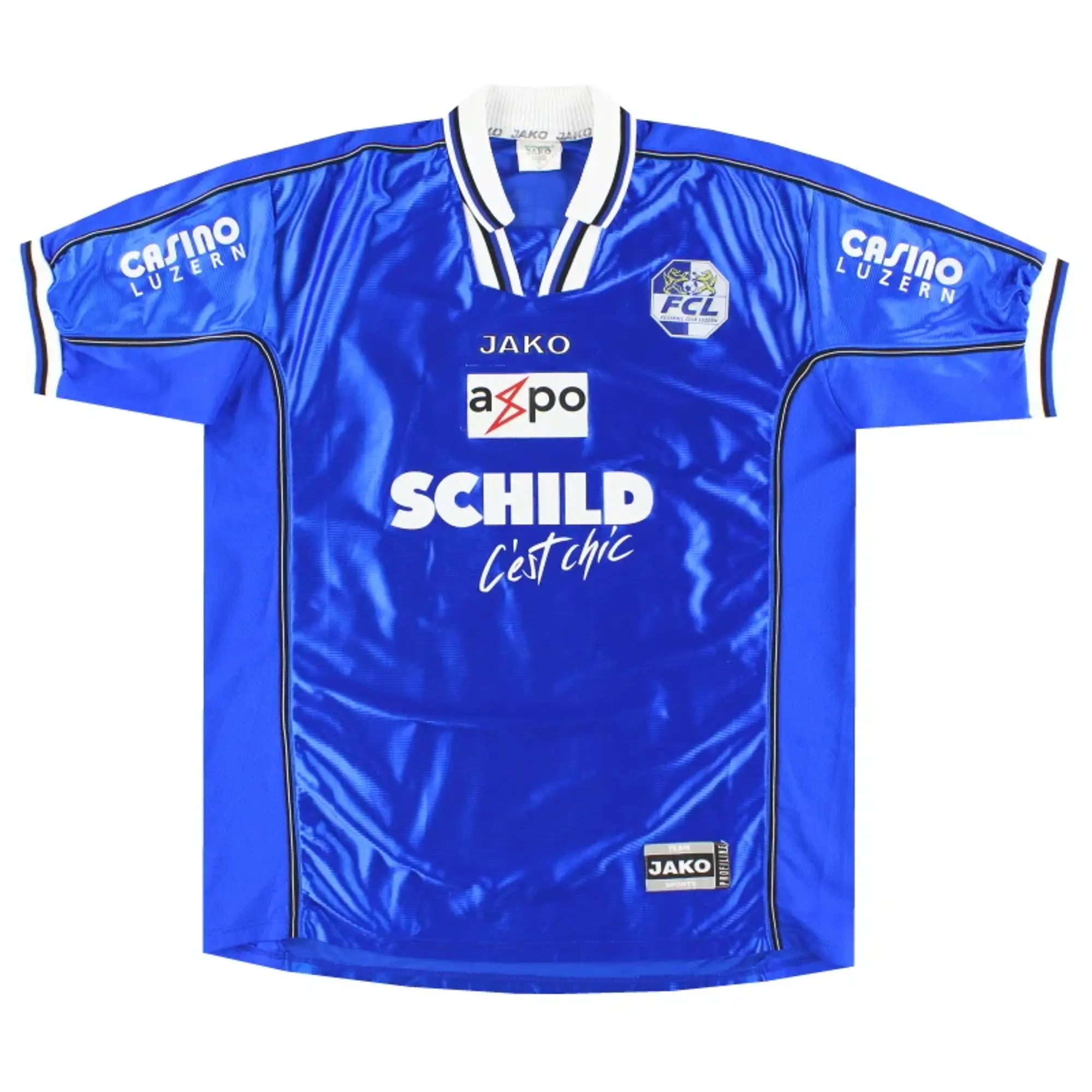 2002-03 FC Luzern Jako Player Issue Home Shirt #15 XL - Other European Clubs / Excellent / XL