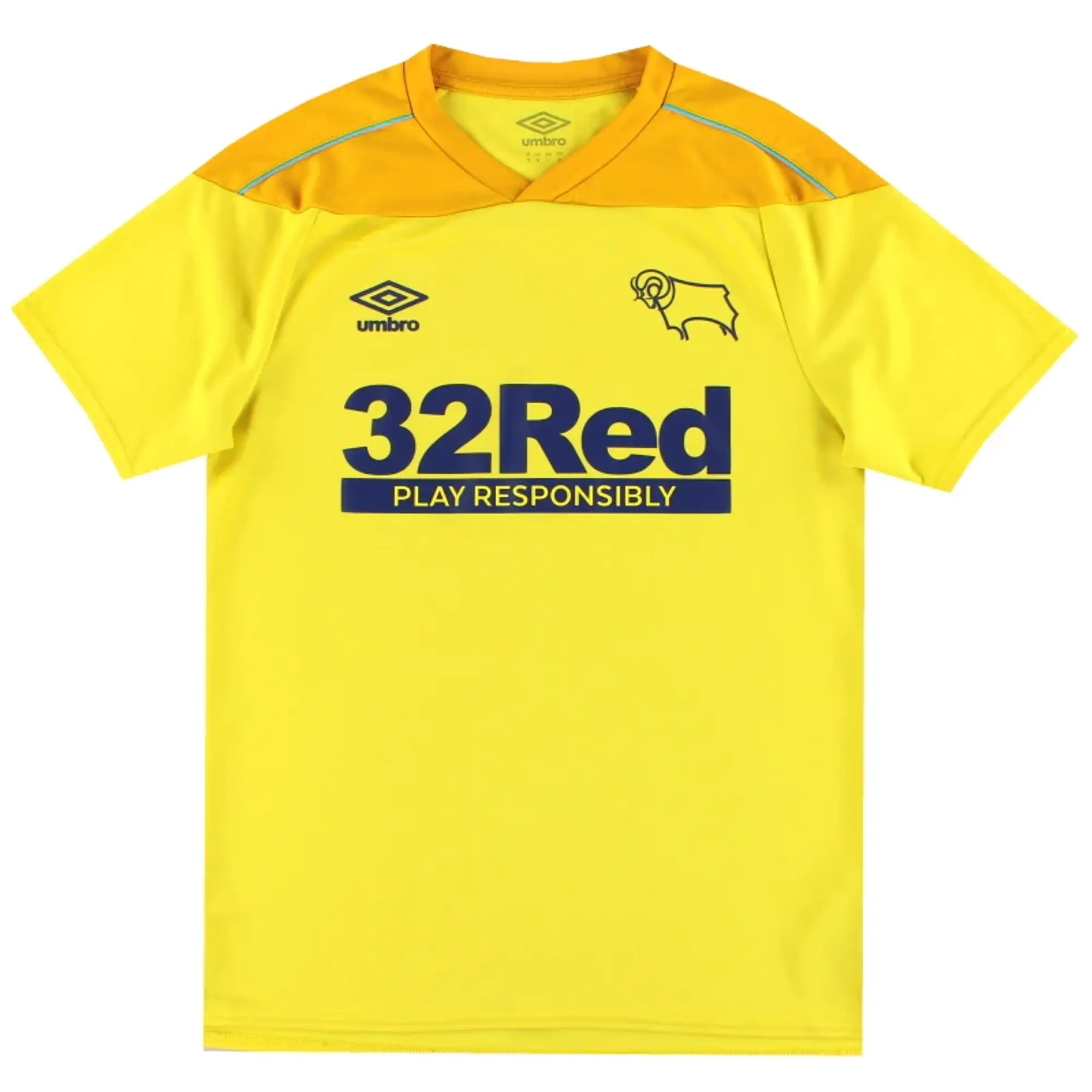 2020-21 Derby County Umbro Goalkeeper Shirt M - Derby County / Very good / Medium