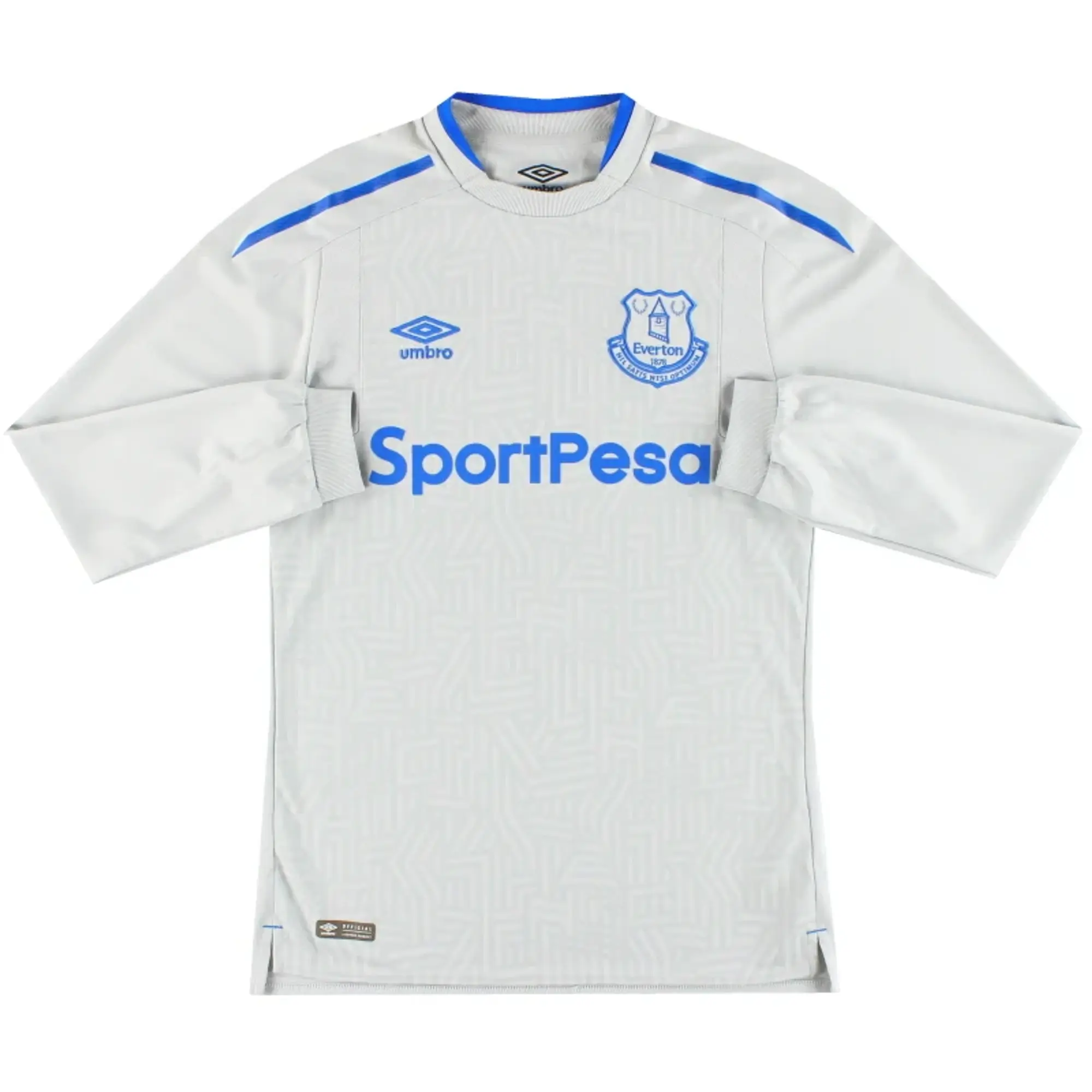 2017-18 Everton Umbro Away Shirt L/S S - Everton / Good / Small