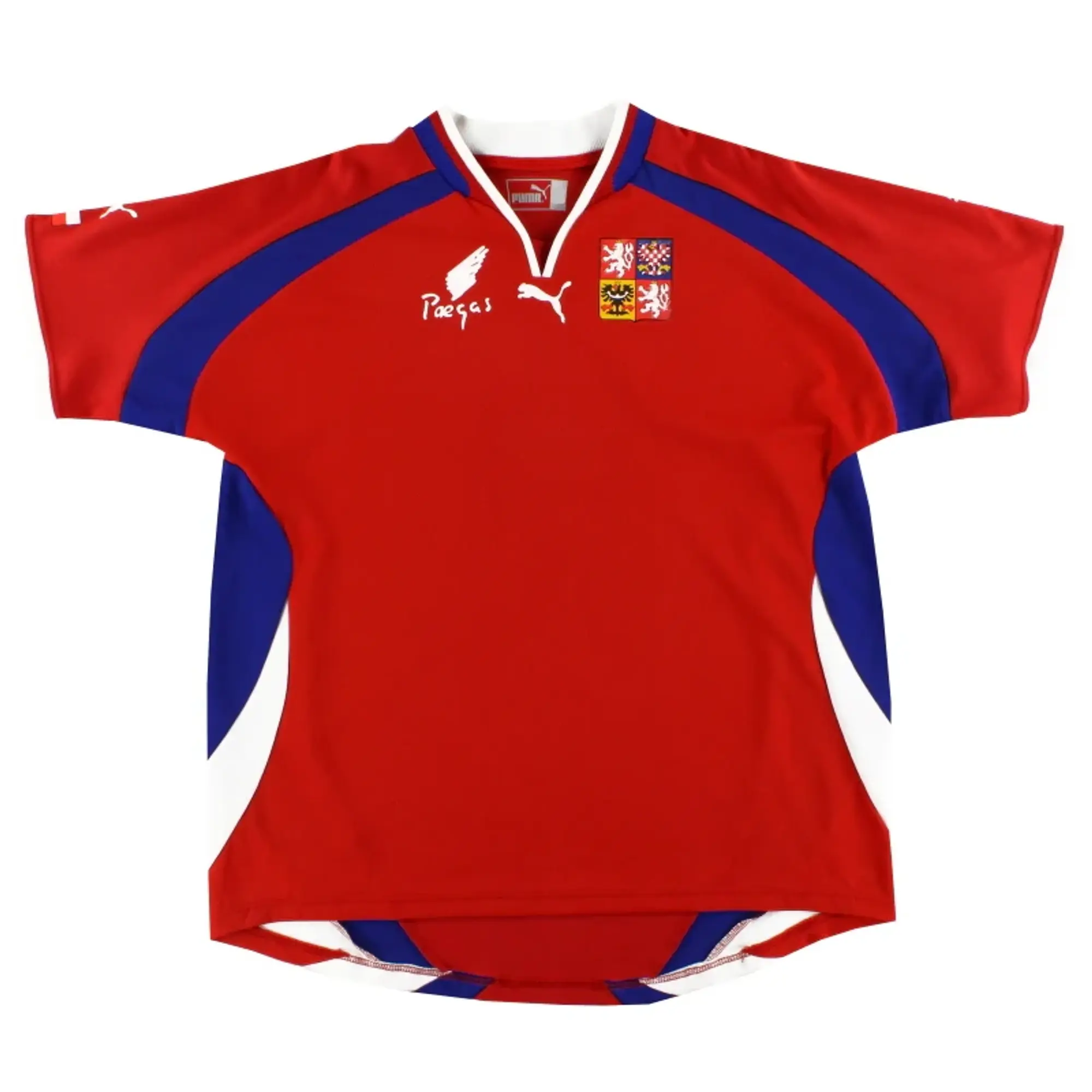 2000-02 Czech Republic Puma Home Shirt L - Czech Republic / Excellent / Large