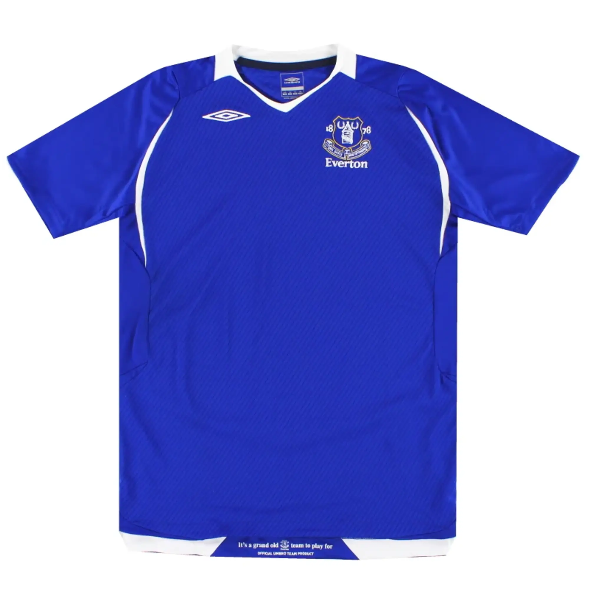 2008-09 Everton Umbro Home Shirt *Mint* XL.Boys - Everton / Mint / Youth