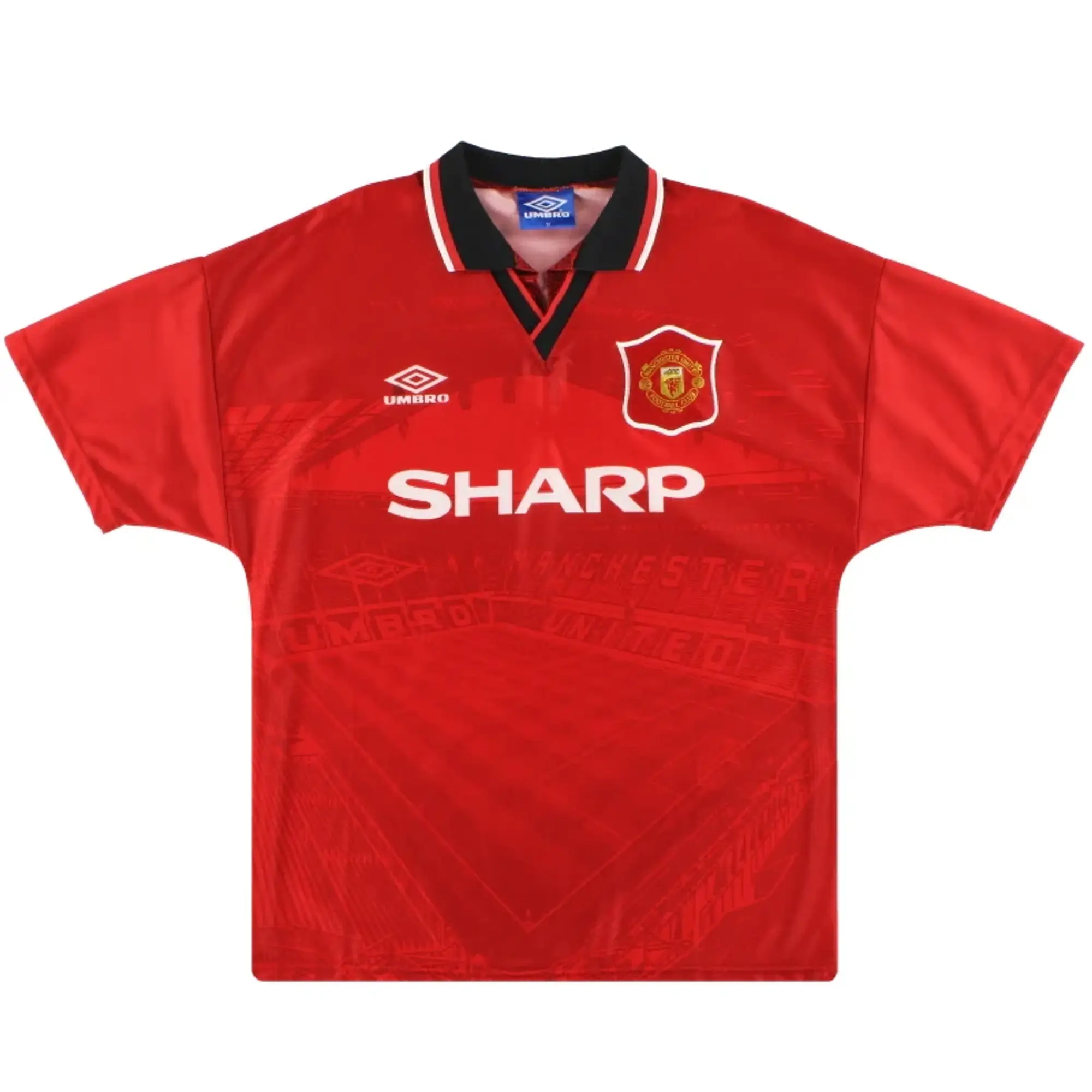 1994-96 Manchester United Umbro Home Shirt  XXL - Manchester United / Excellent / XXL