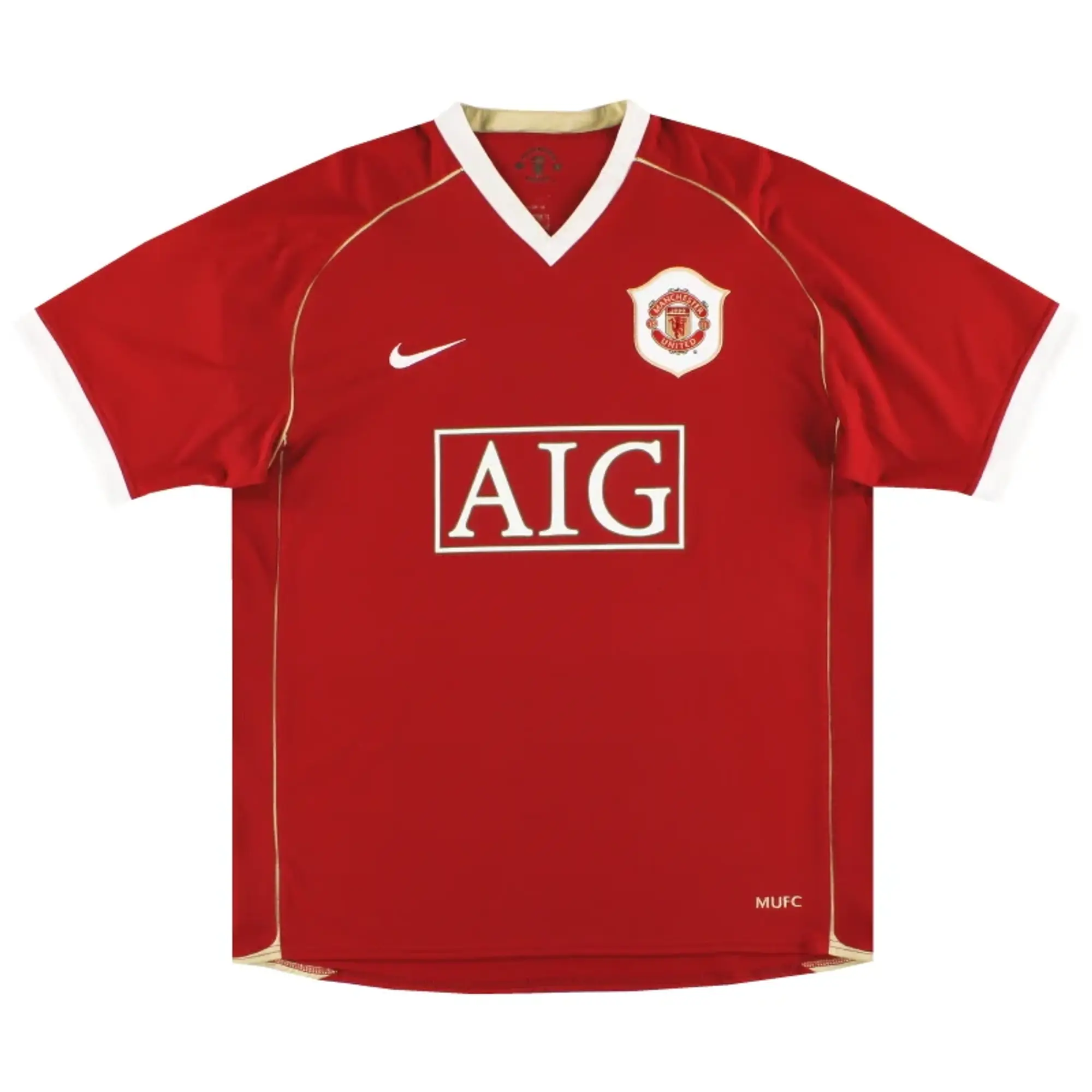2006-07 Manchester United Nike Home Shirt M - Manchester United / Excellent / Medium
