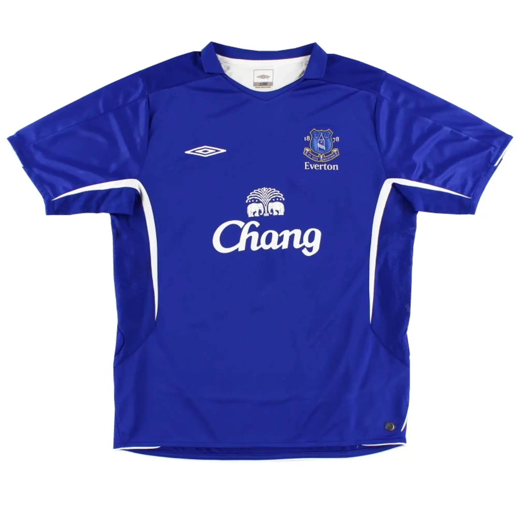 2005-06 Everton Umbro Home Shirt S.Boys - Everton / Excellent / Youth