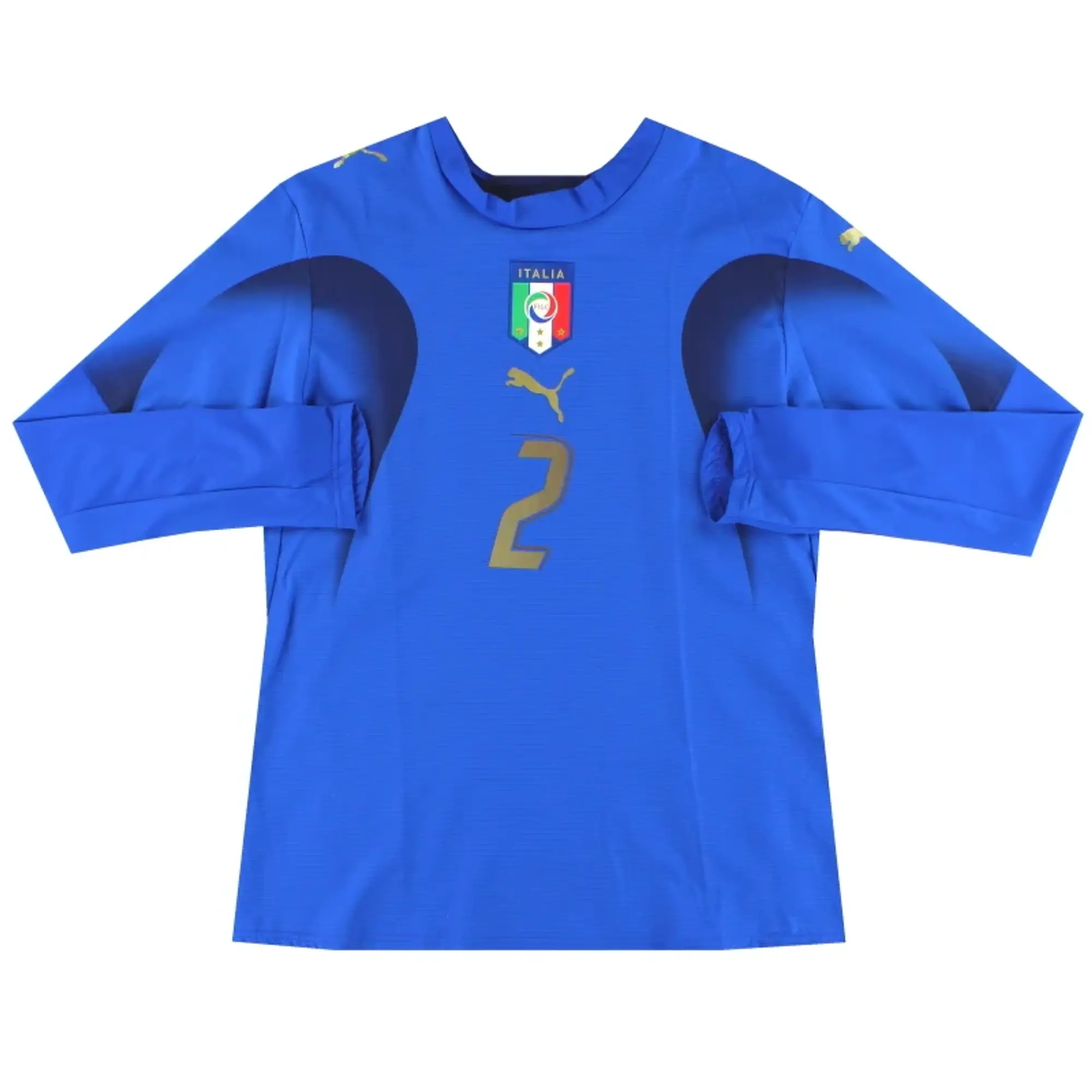 2006-07 Italy Player Issue Home Shirt #2 L/S Women's 14 - Italy / Excellent / Women's 14