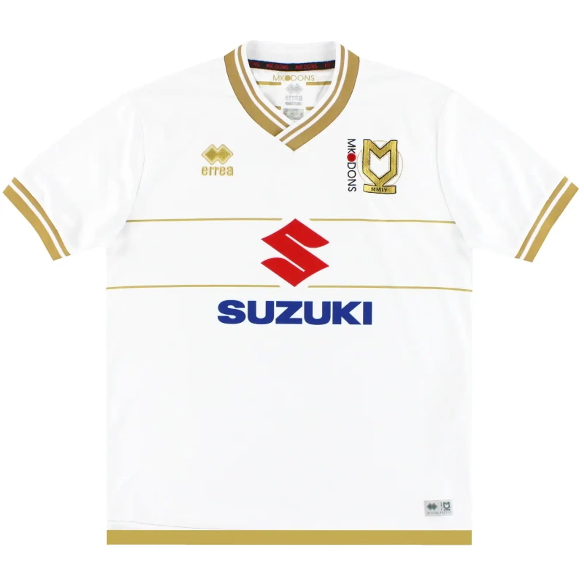 2019-20 MK Dons Errea Home Shirt L - Milton Keynes Dons / Excellent / Large