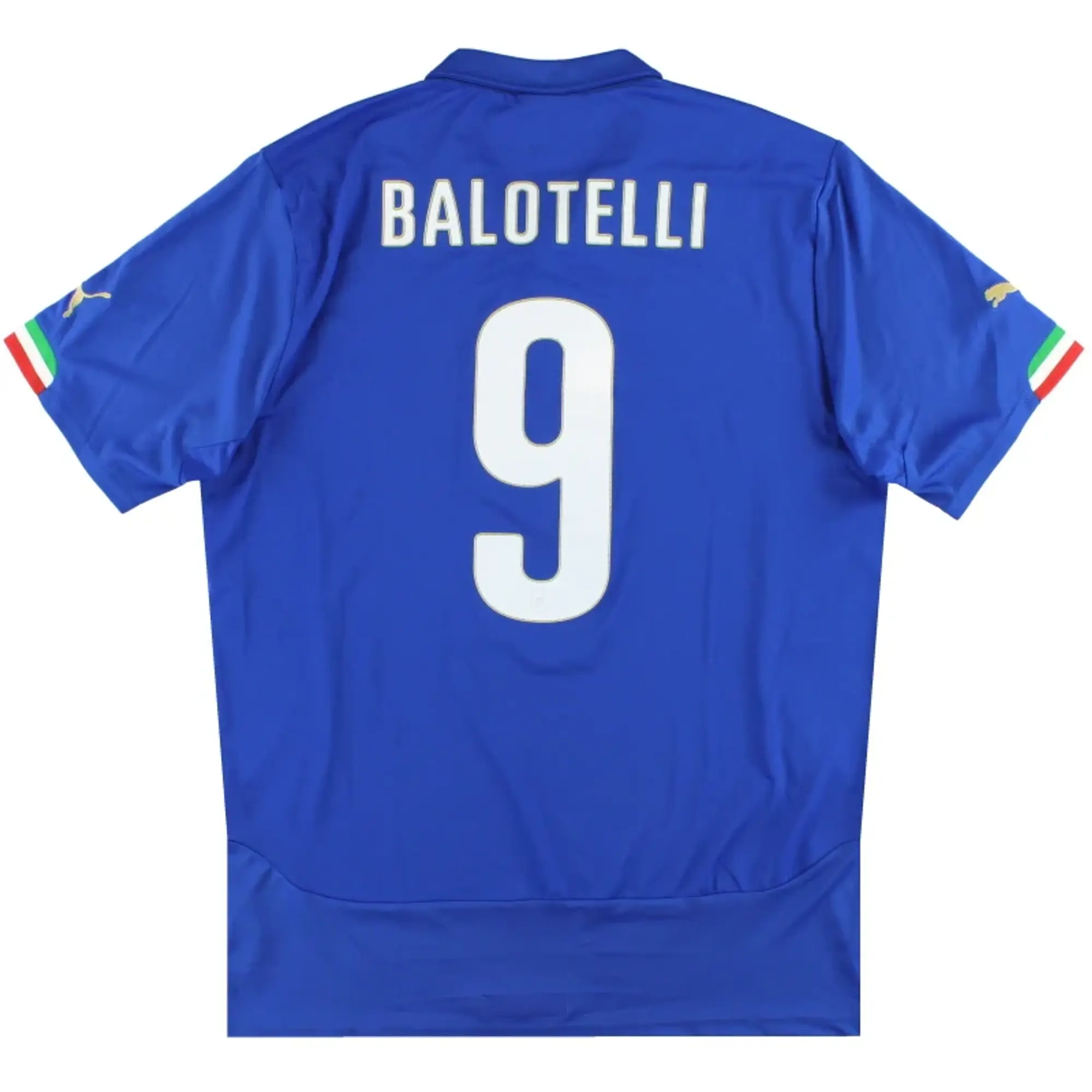 2014-15 Italy Puma Home Shirt Balotelli #9 XL - Italy / Excellent / XL