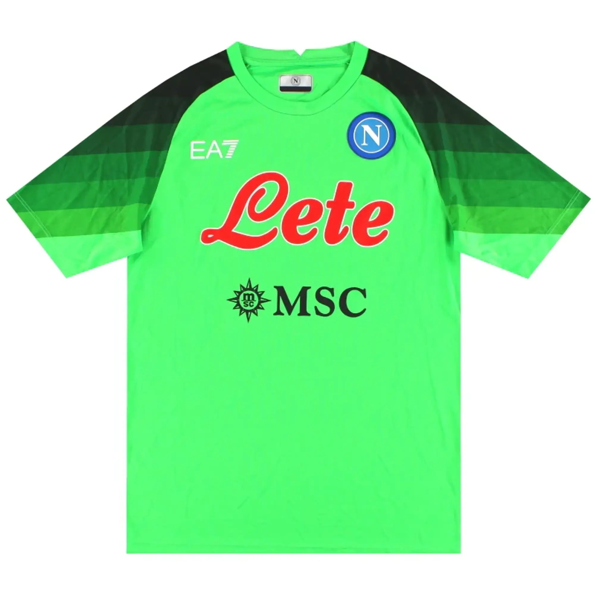 2022-23 Napoli EA7 European Goalkeeper Shirt *As New* - Napoli / As New / XL