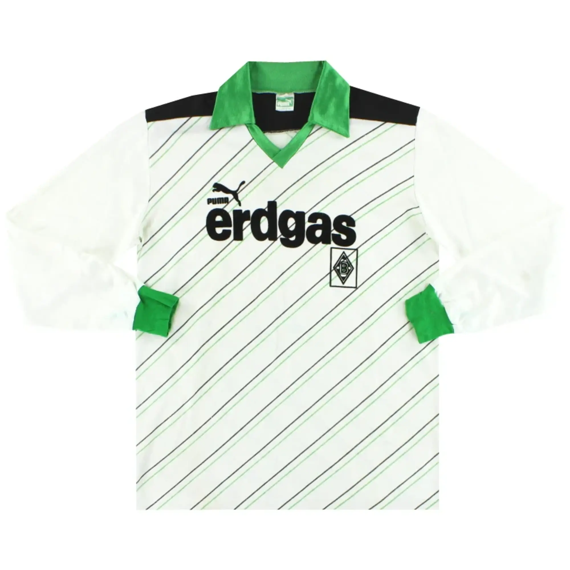 1985-87 Borussia Monchengladbach Puma Home Shirt L/S XL - Other German Clubs / Excellent / XL